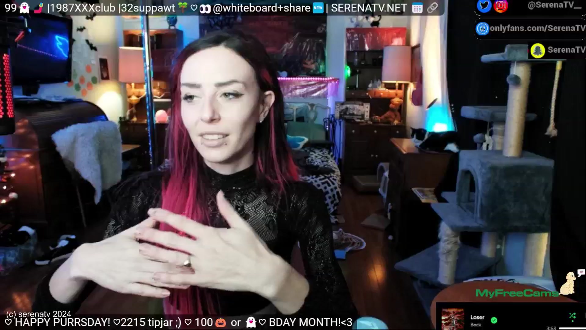 Gallery image thumbnail from serenatv's myfreecams stream on, 11/07/2024, 21:12 image 18 of 20
