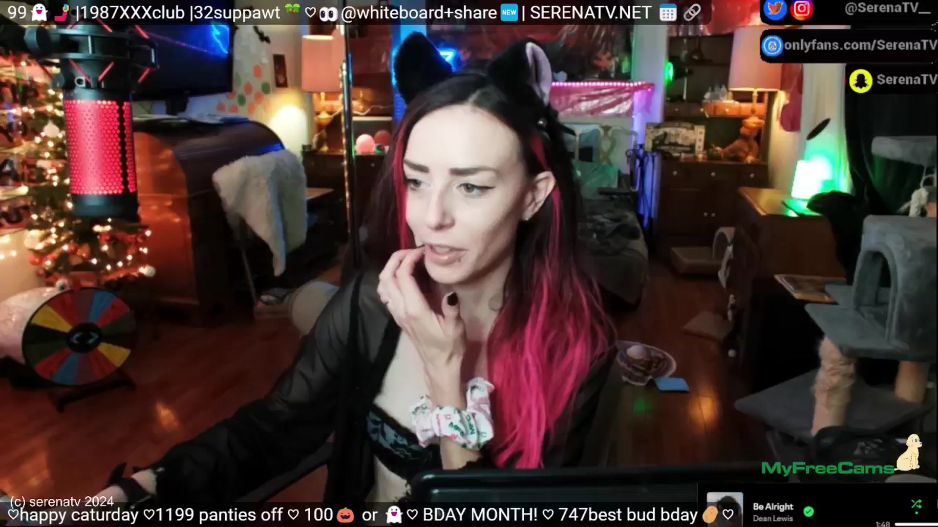 Gallery image thumbnail from serenatv's myfreecams stream on, 11/09/2024, 20:27 image 5 of 20