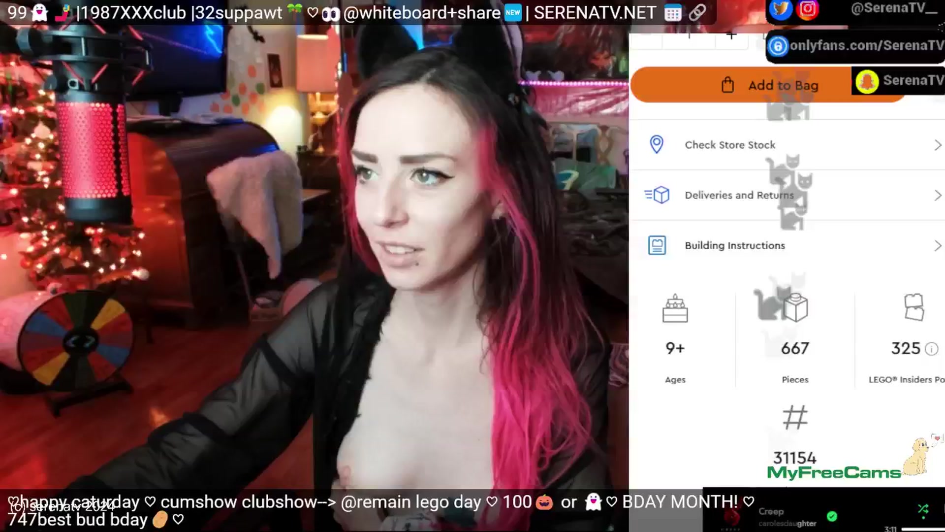 Gallery image thumbnail from serenatv's myfreecams stream on, 11/09/2024, 20:27 image 19 of 20