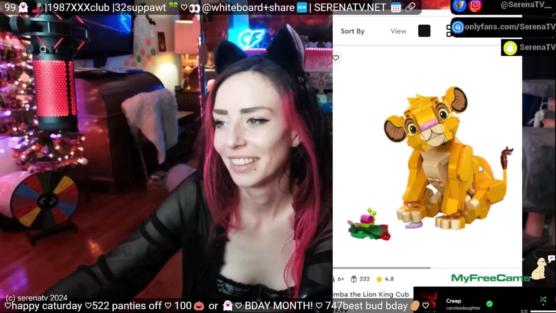 Gallery image thumbnail from serenatv's myfreecams stream on, 11/09/2024, 20:27 image 16 of 20