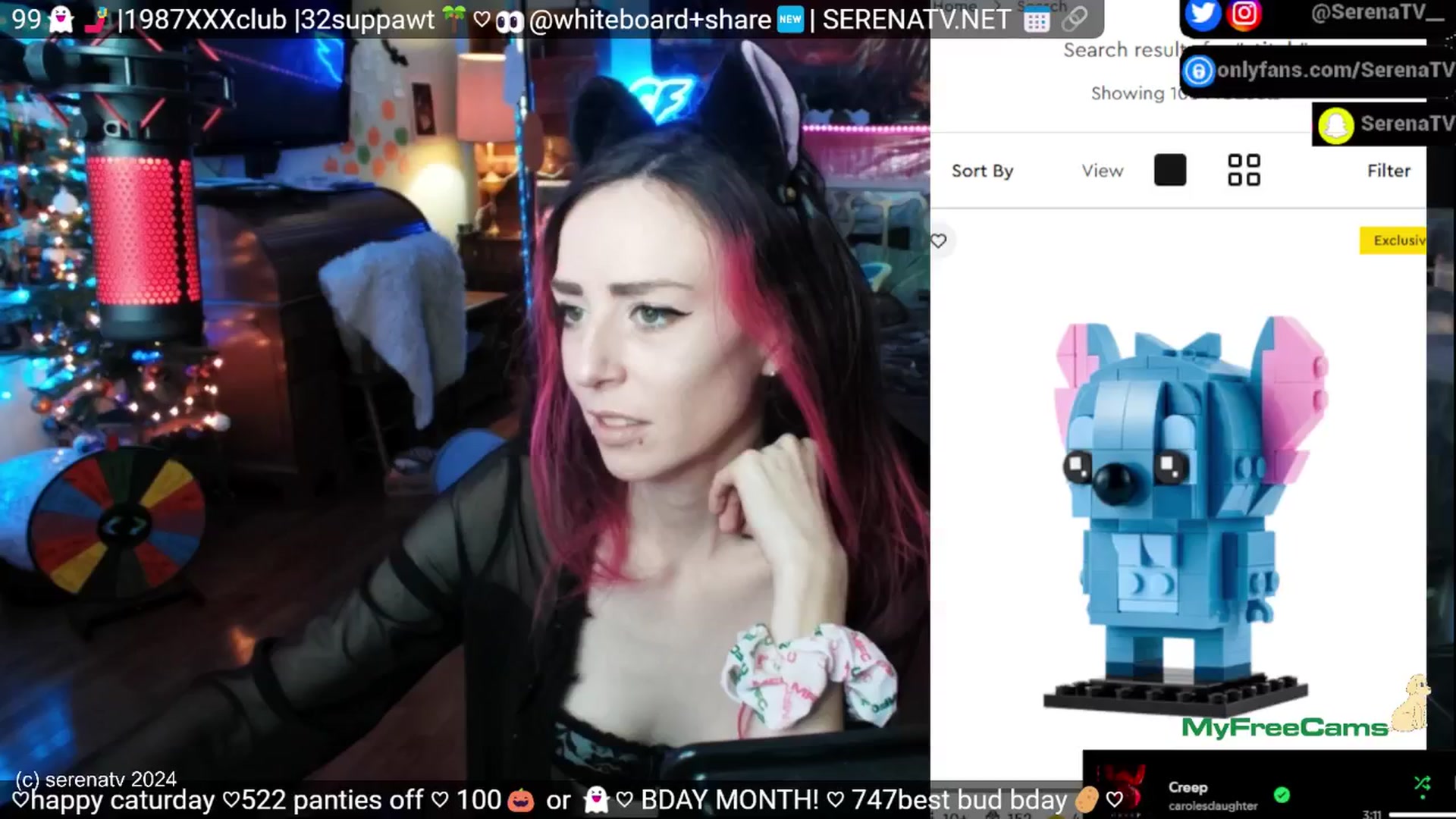Gallery image thumbnail from serenatv's myfreecams stream on, 11/09/2024, 20:27 image 15 of 20