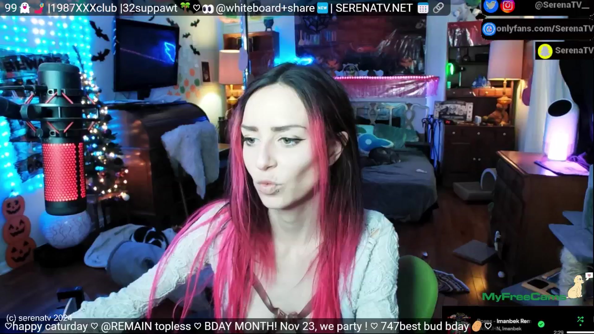 Gallery image thumbnail from serenatv's myfreecams stream on, 11/16/2024, 21:16 image 13 of 20