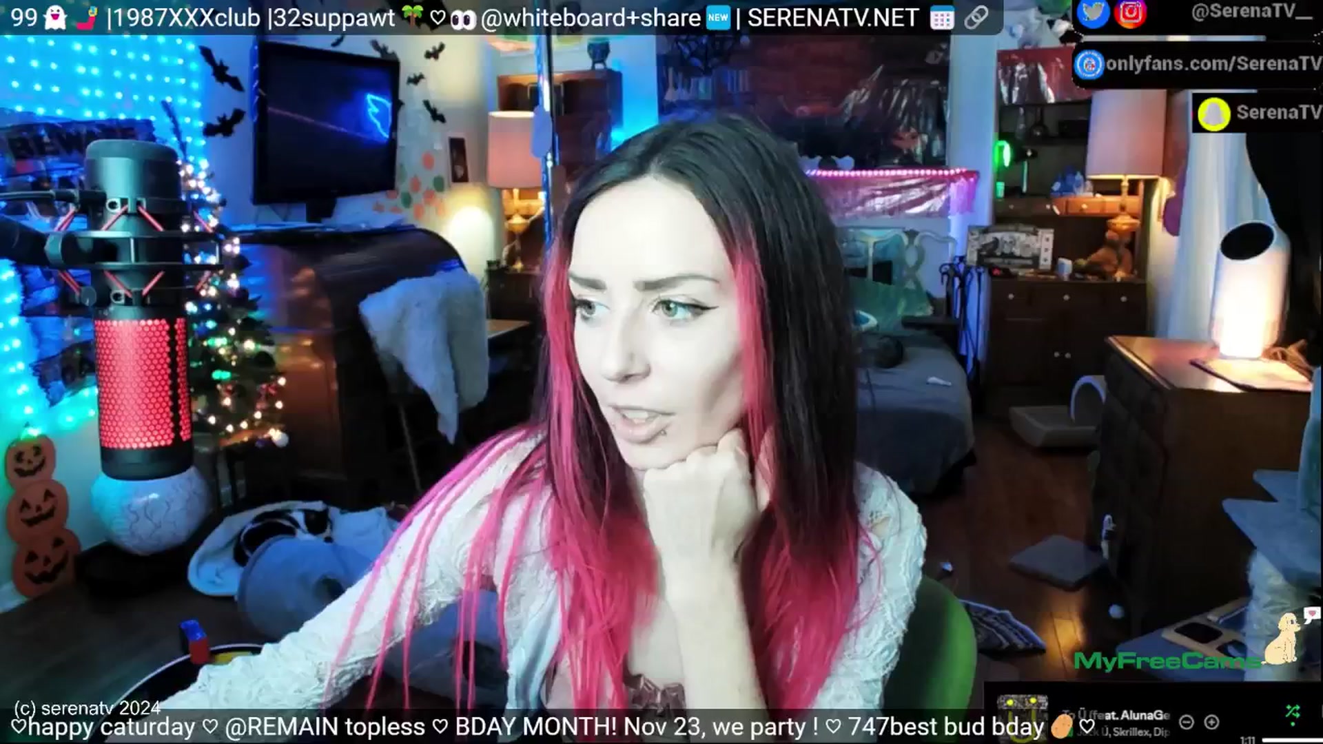 Gallery image thumbnail from serenatv's myfreecams stream on, 11/16/2024, 21:16 image 10 of 20