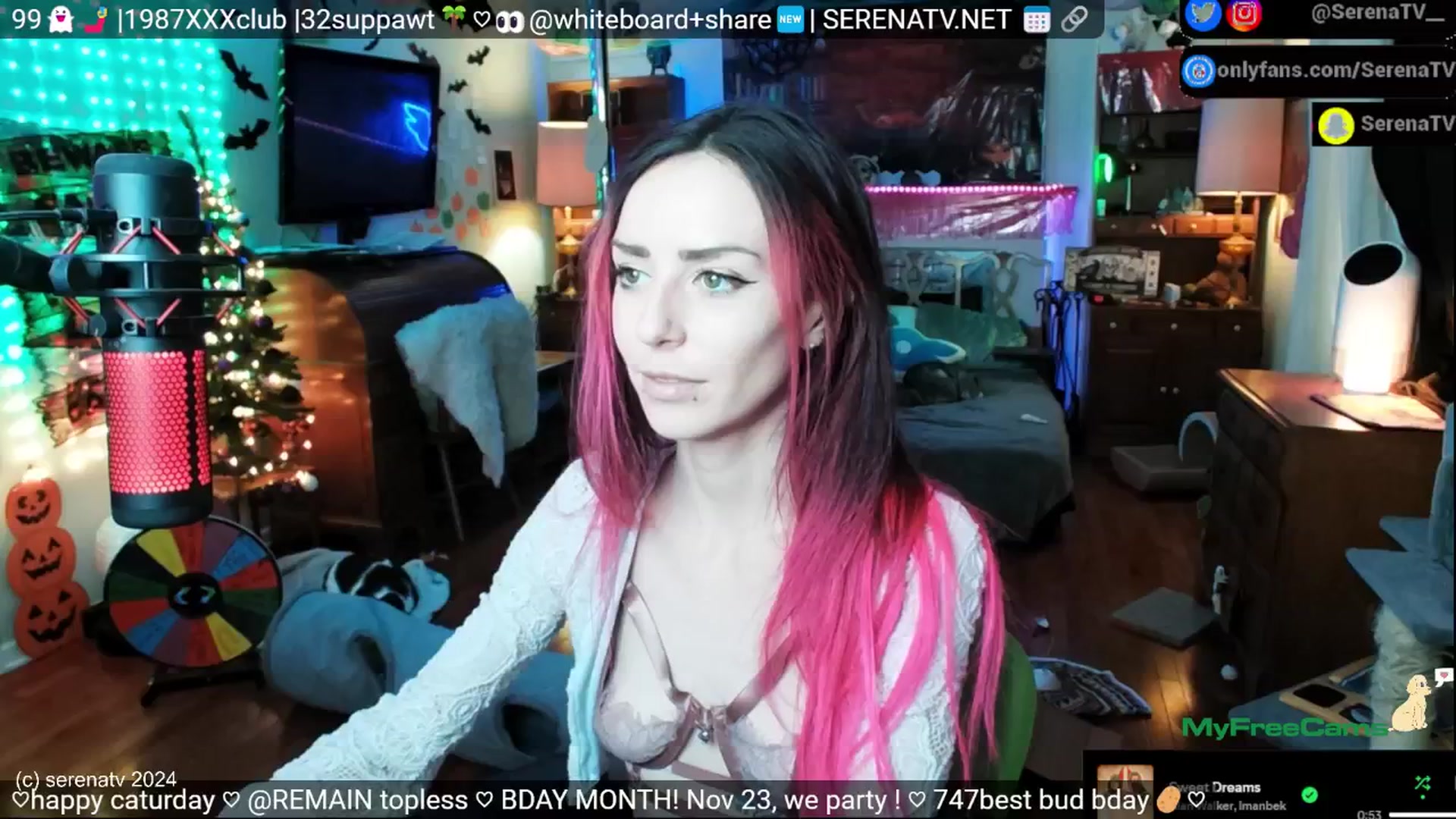 Gallery image thumbnail from serenatv's myfreecams stream on, 11/16/2024, 21:16 image 20 of 20