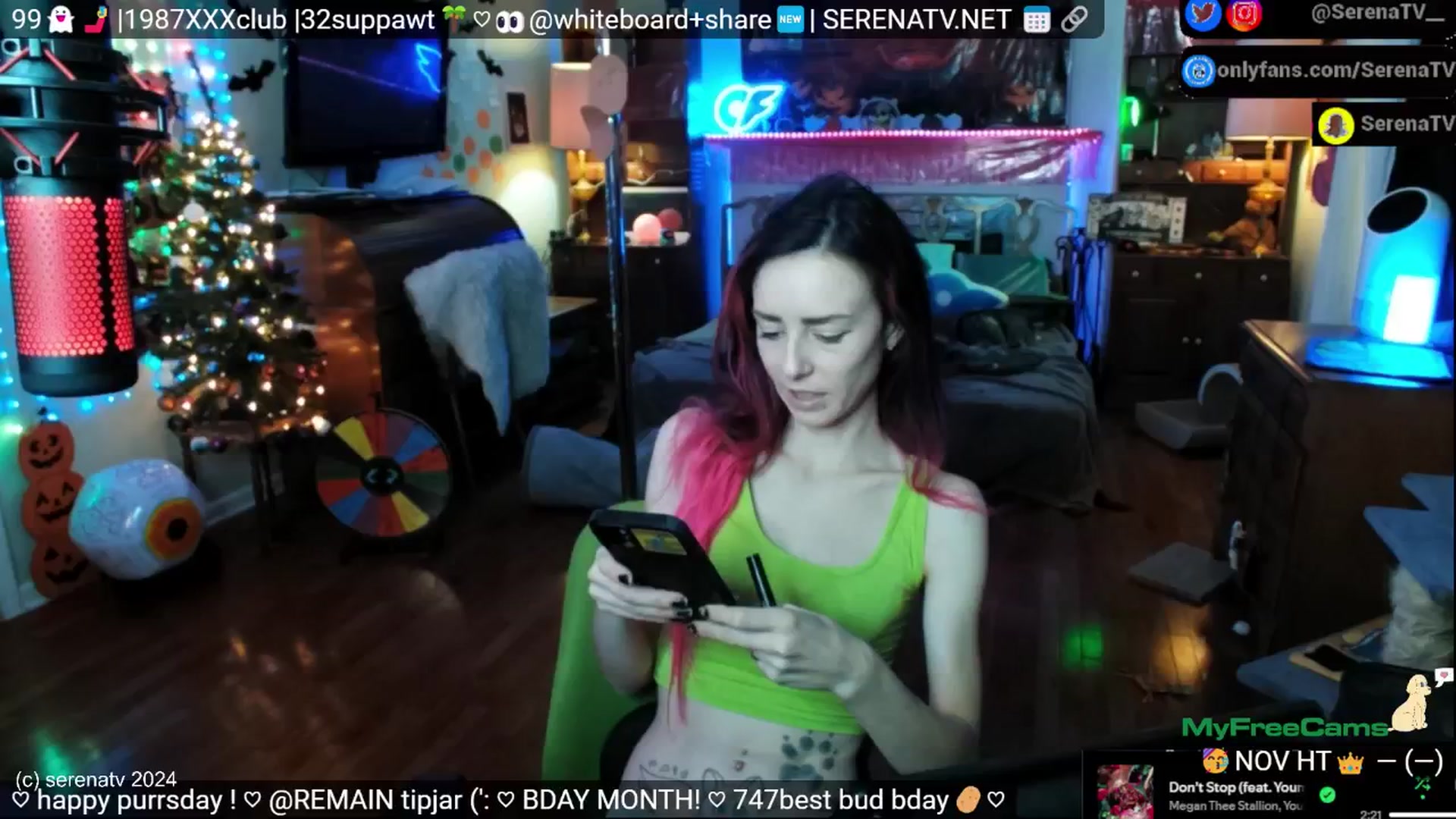 Gallery image thumbnail from serenatv's myfreecams stream on, 11/21/2024, 19:53 image 11 of 20