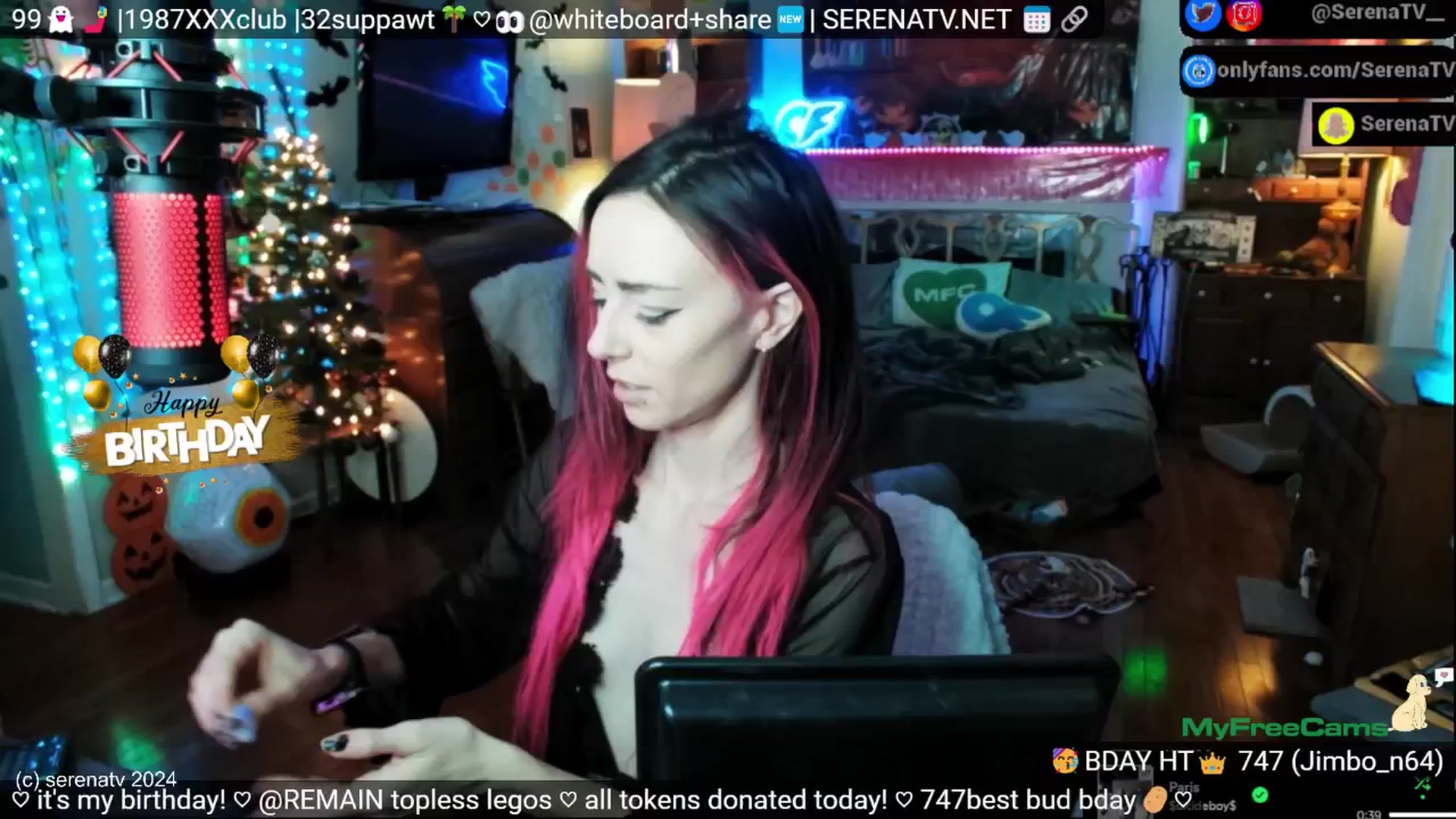 Gallery image thumbnail from serenatv's myfreecams stream on, 11/23/2024, 21:59 image 7 of 20