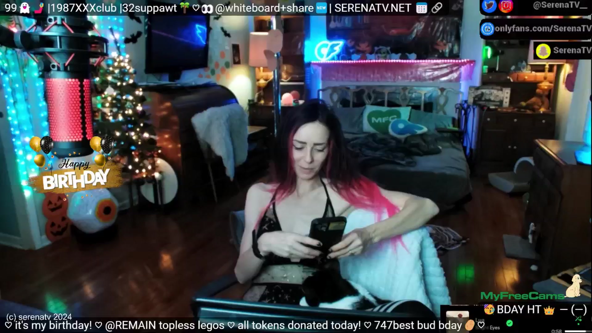 Gallery image thumbnail from serenatv's myfreecams stream on, 11/23/2024, 21:59 image 4 of 20
