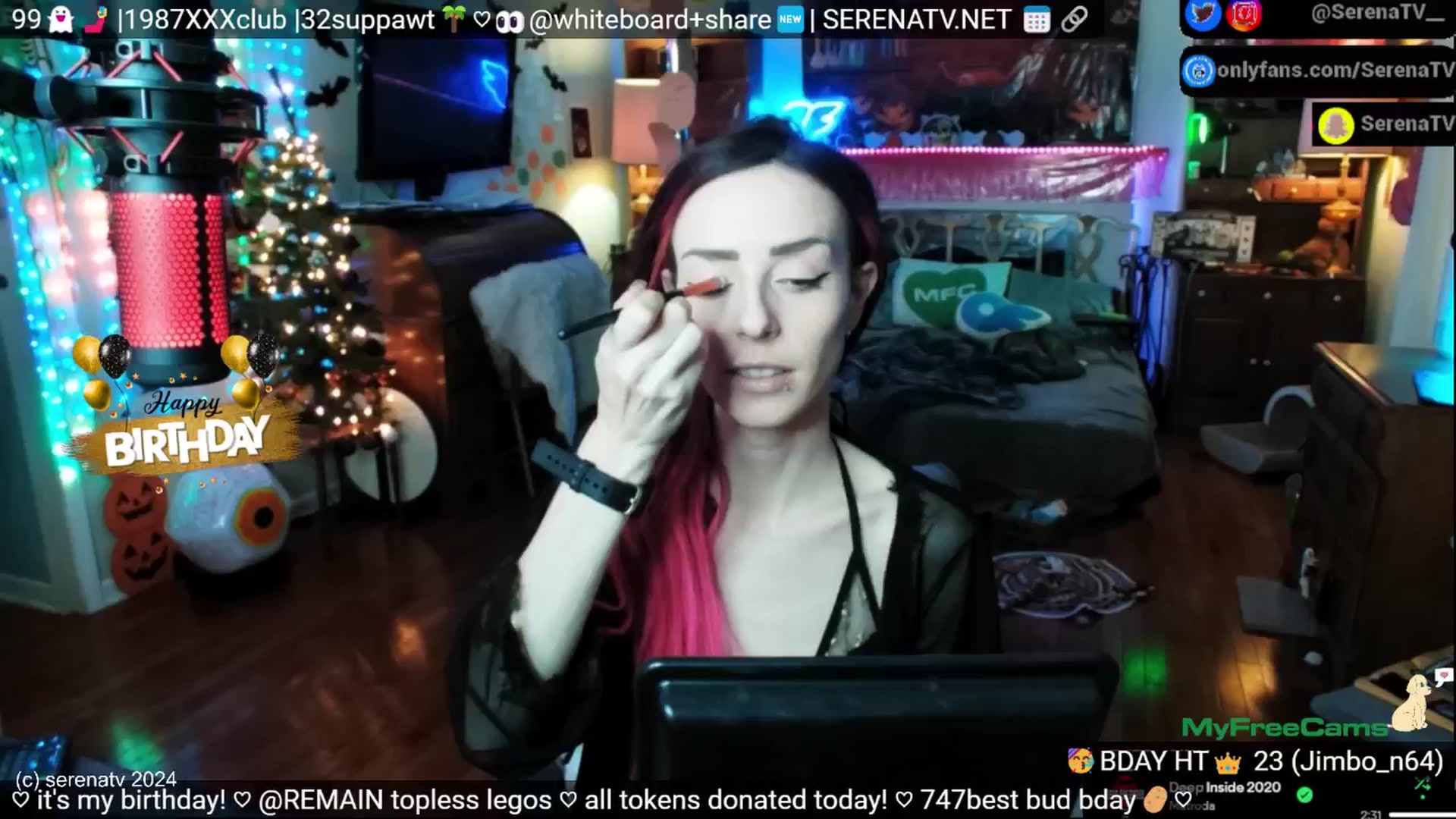 Gallery image thumbnail from serenatv's myfreecams stream on, 11/23/2024, 21:59 image 6 of 20
