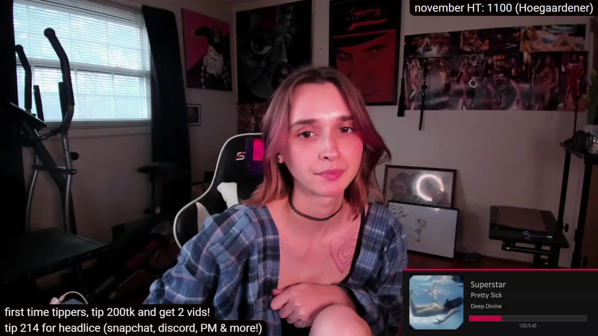 Gallery image thumbnail from sickgrrl's myfreecams stream on, 11/25/2022, 23:07 image 9 of 20