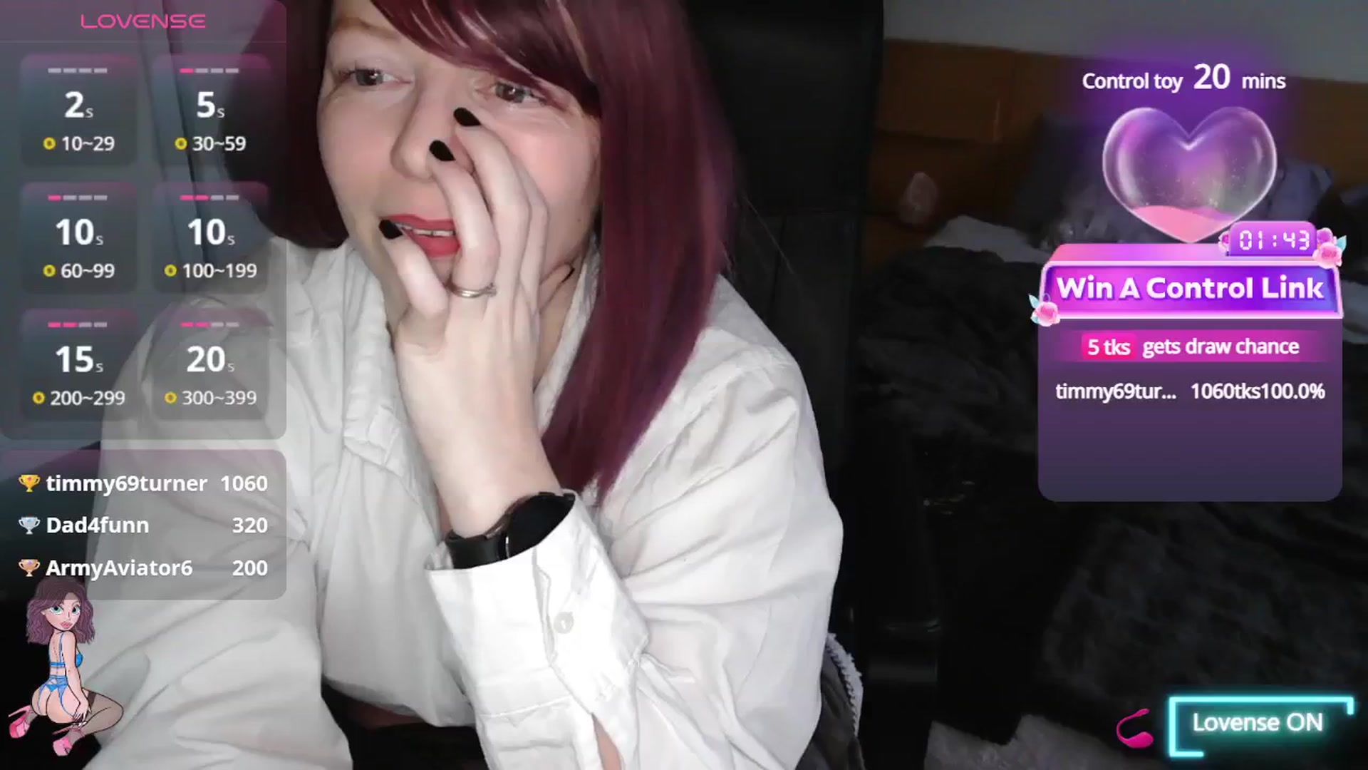 Gallery image thumbnail from size2shoes's myfreecams stream on, 02/03/2025, 18:05 image 13 of 20