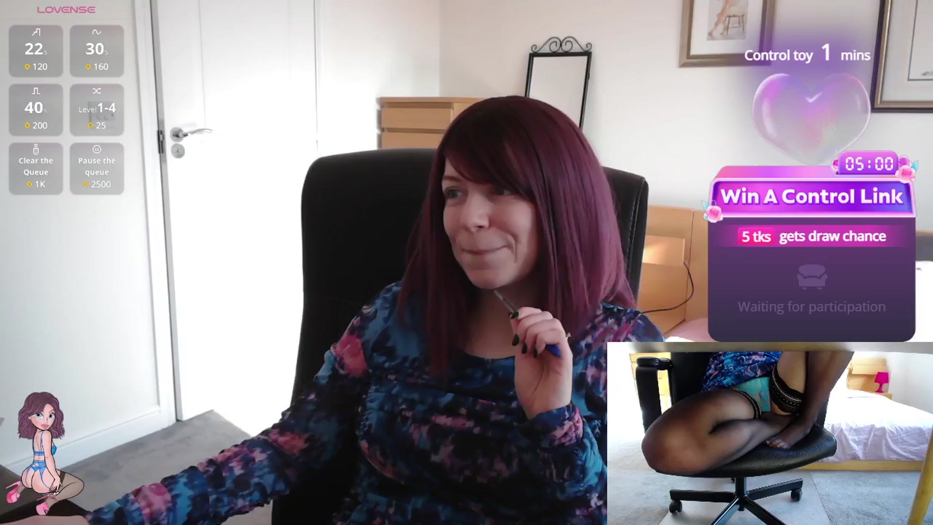 Gallery image thumbnail from size2shoes's myfreecams stream on, 03/05/2025, 14:46 image 20 of 20