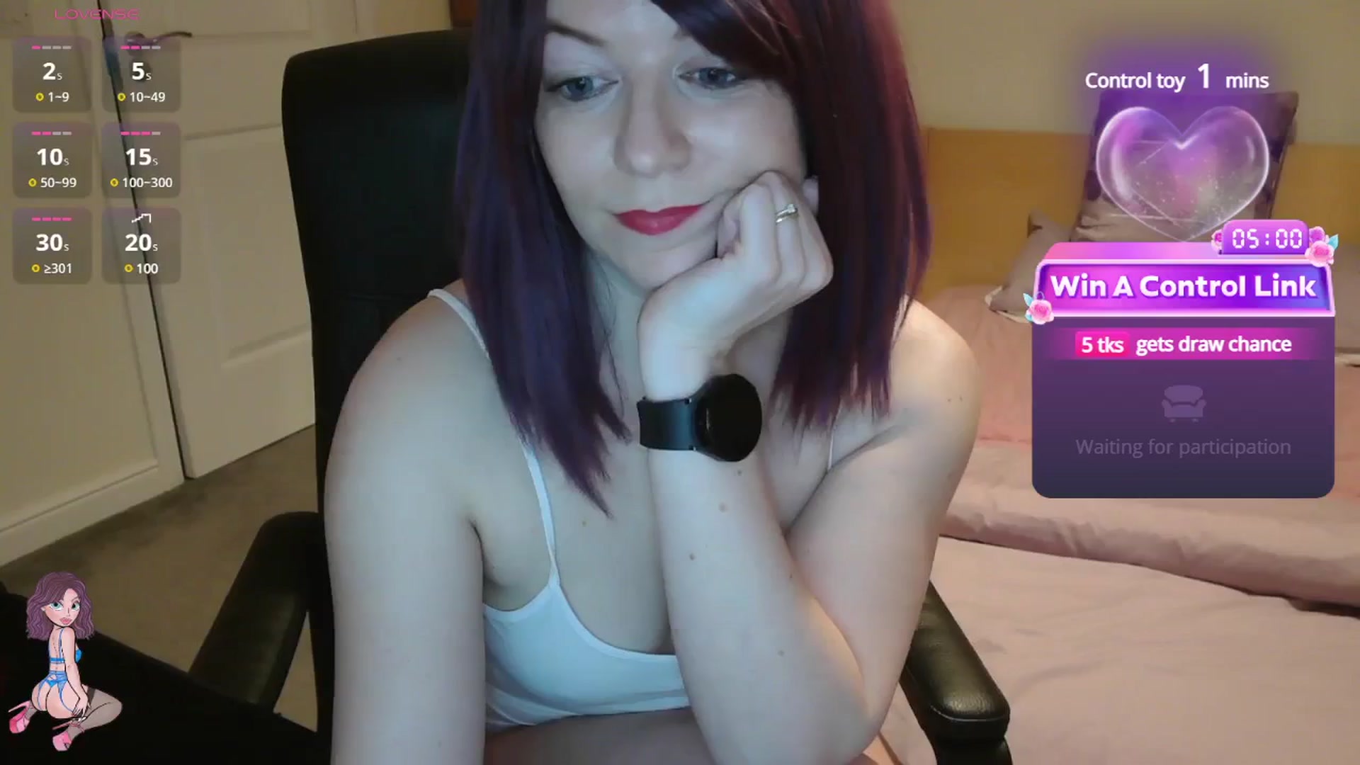 Gallery image thumbnail from size2shoes's myfreecams stream on, 04/16/2025, 21:58 image 17 of 20