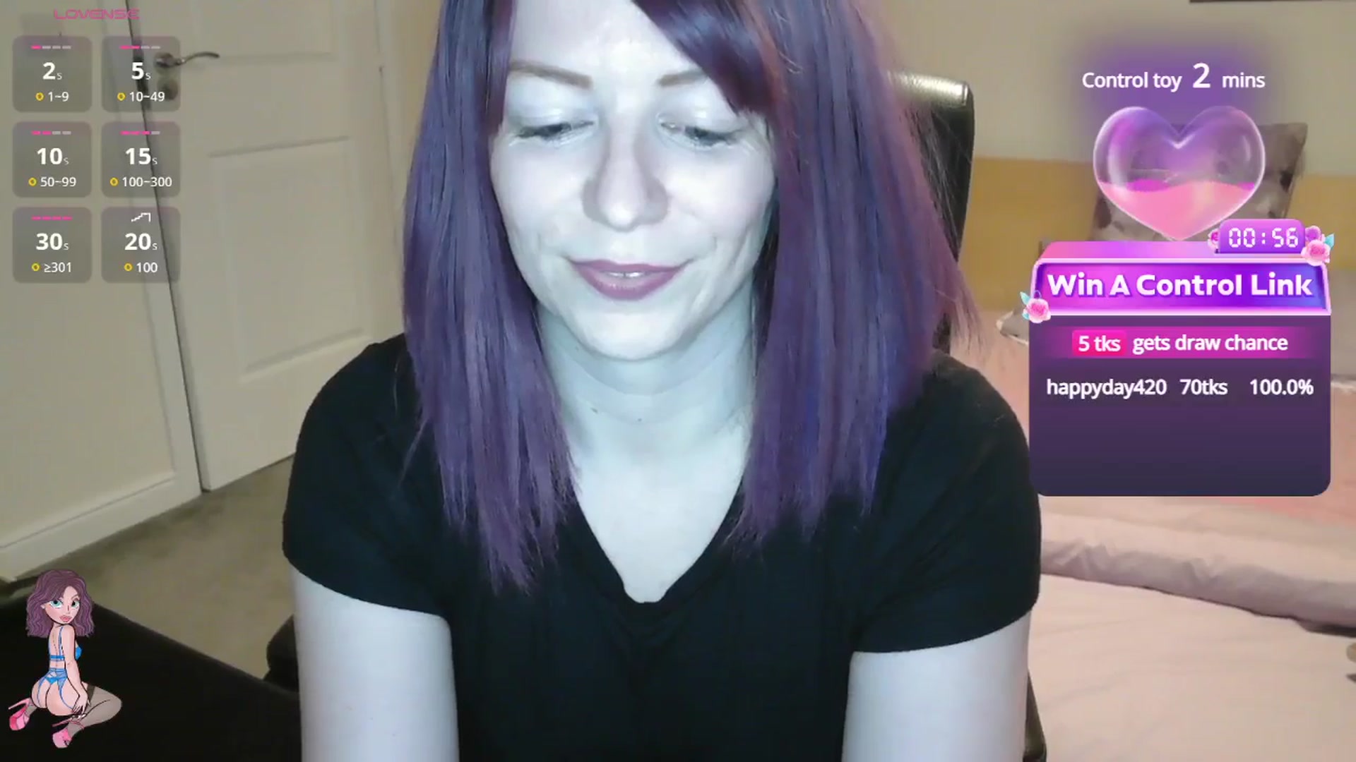 Gallery image thumbnail from size2shoes's myfreecams stream on, 04/19/2025, 23:28 image 5 of 20