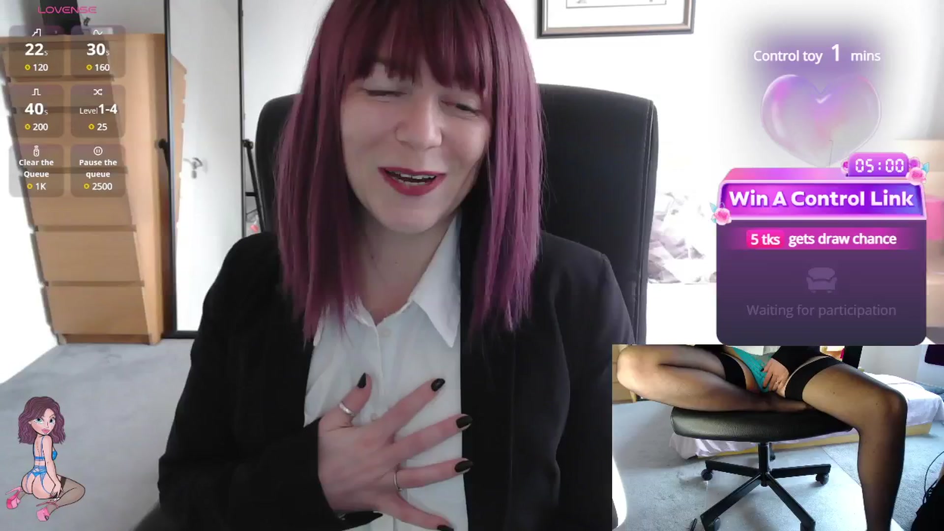 Gallery image thumbnail from size2shoes's myfreecams stream on, 05/07/2025, 15:28 image 8 of 20