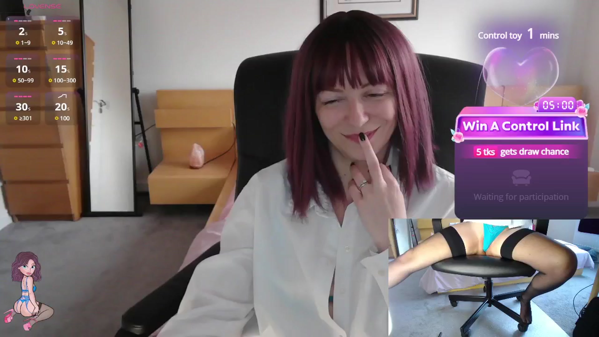 Gallery image thumbnail from size2shoes's myfreecams stream on, 05/07/2025, 17:35 image 18 of 20