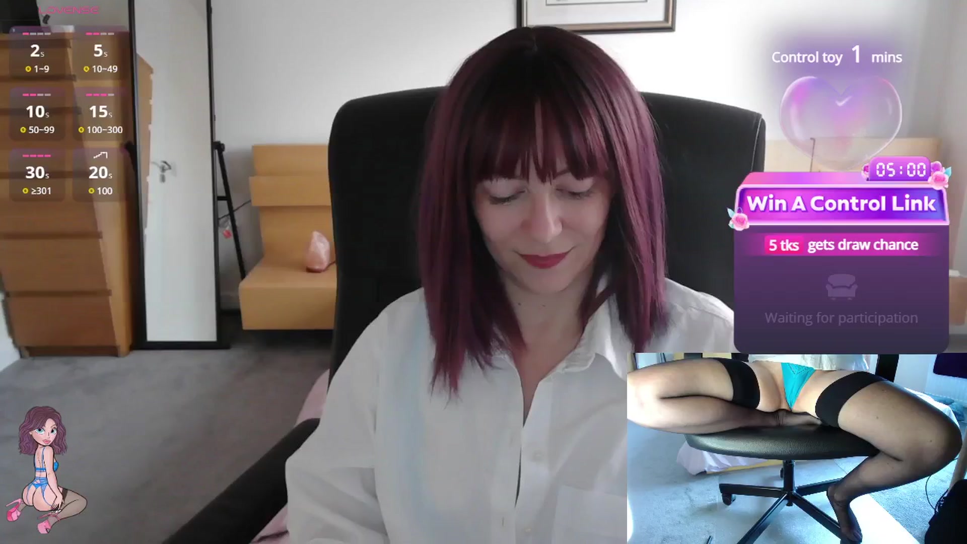 Gallery image thumbnail from size2shoes's myfreecams stream on, 05/07/2025, 17:35 image 12 of 20