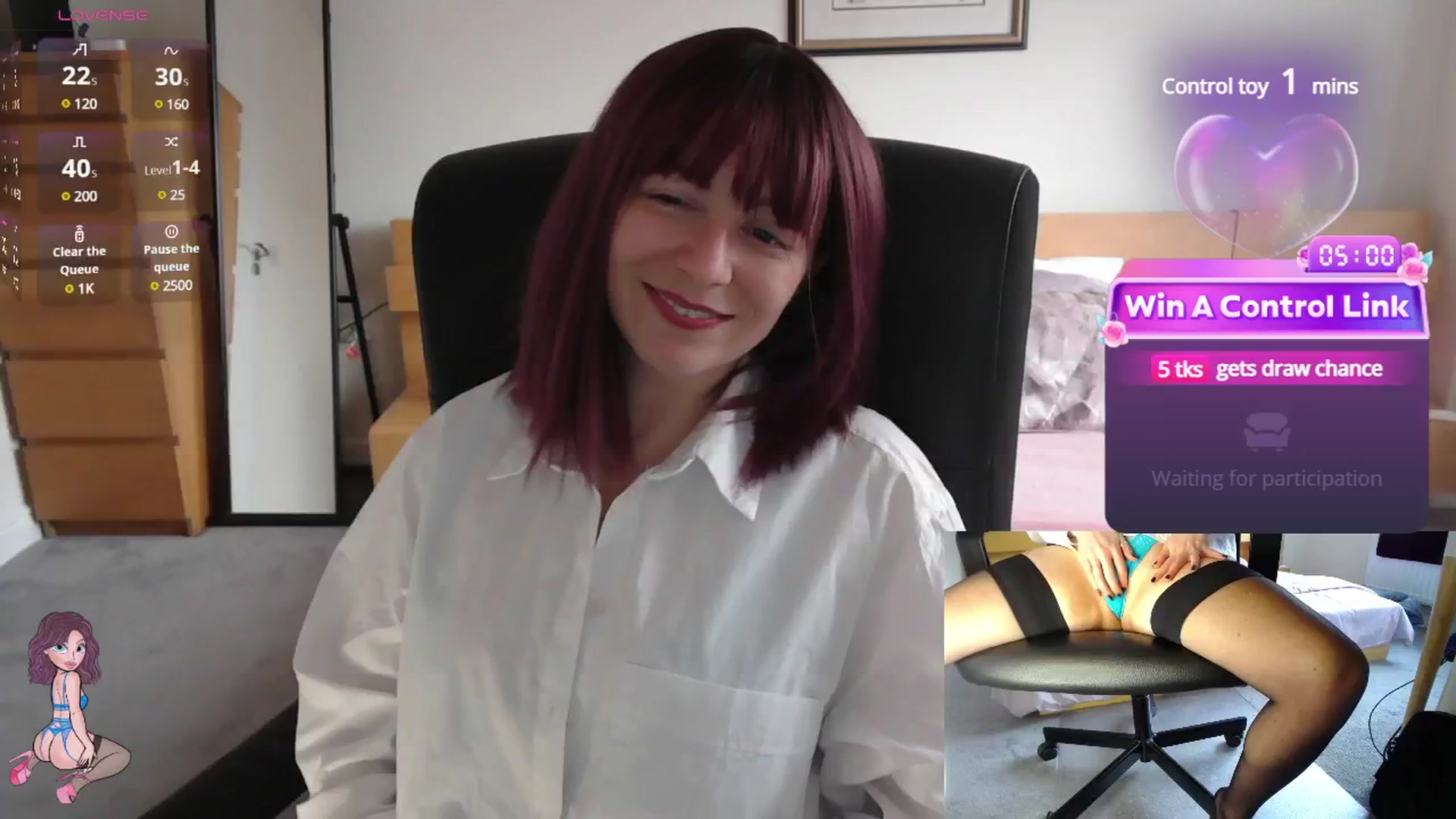 Gallery image thumbnail from size2shoes's myfreecams stream on, 05/07/2025, 17:35 image 10 of 20