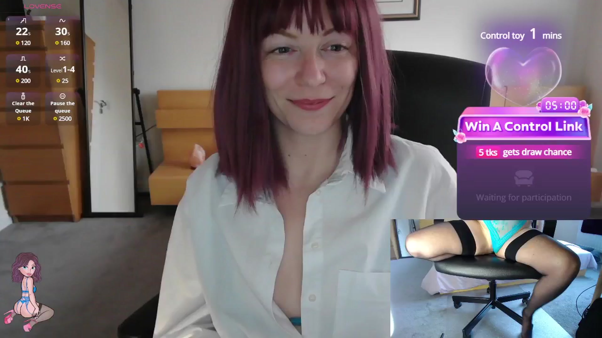 Gallery image thumbnail from size2shoes's myfreecams stream on, 05/07/2025, 17:35 image 20 of 20