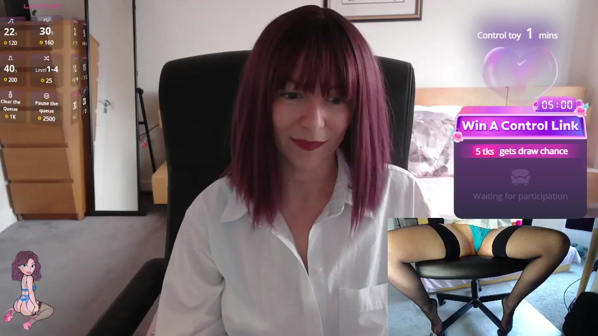 Gallery image thumbnail from size2shoes's myfreecams stream on, 05/07/2025, 17:35 image 5 of 20