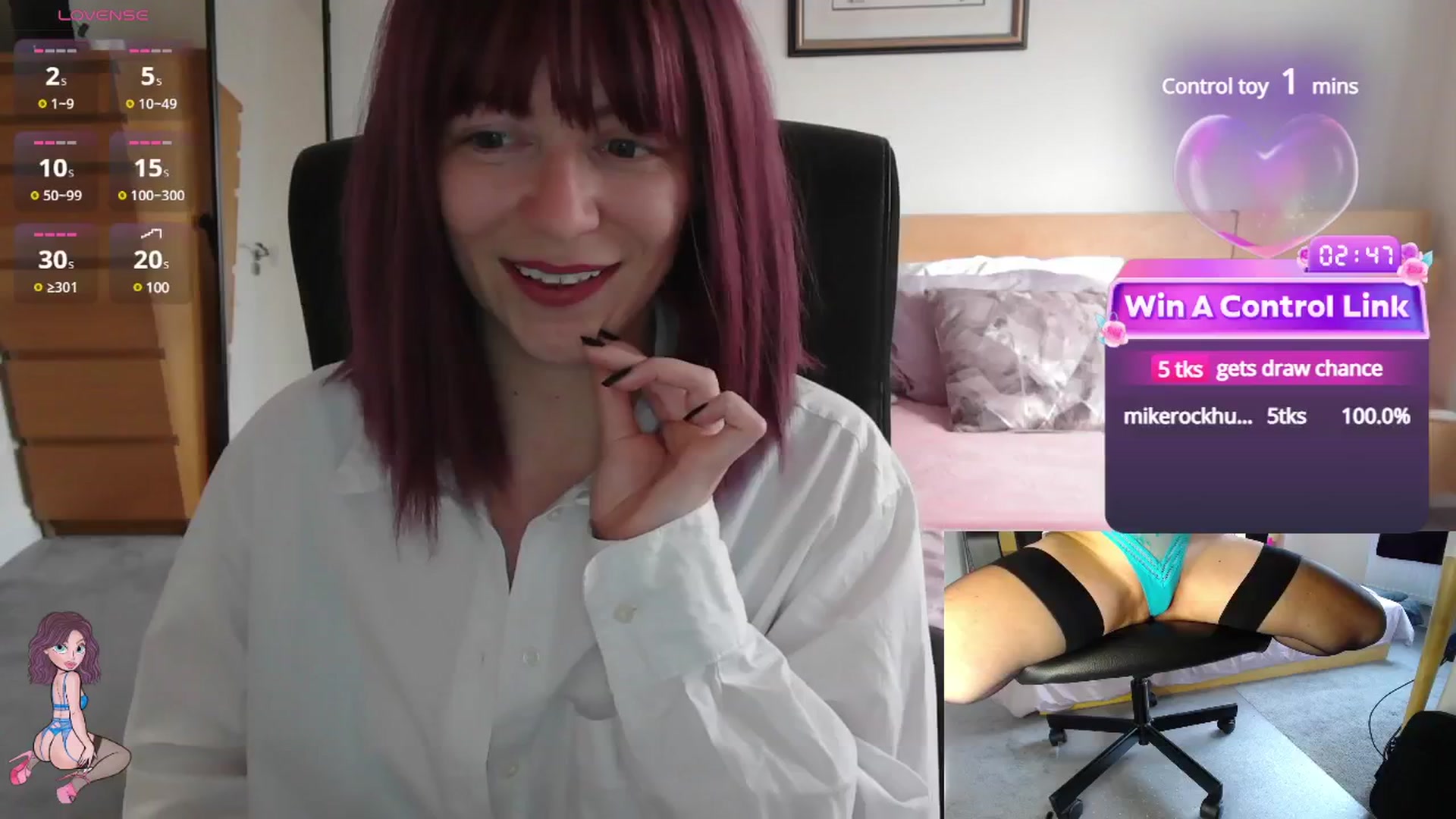 Gallery image thumbnail from size2shoes's myfreecams stream on, 05/07/2025, 17:35 image 9 of 20