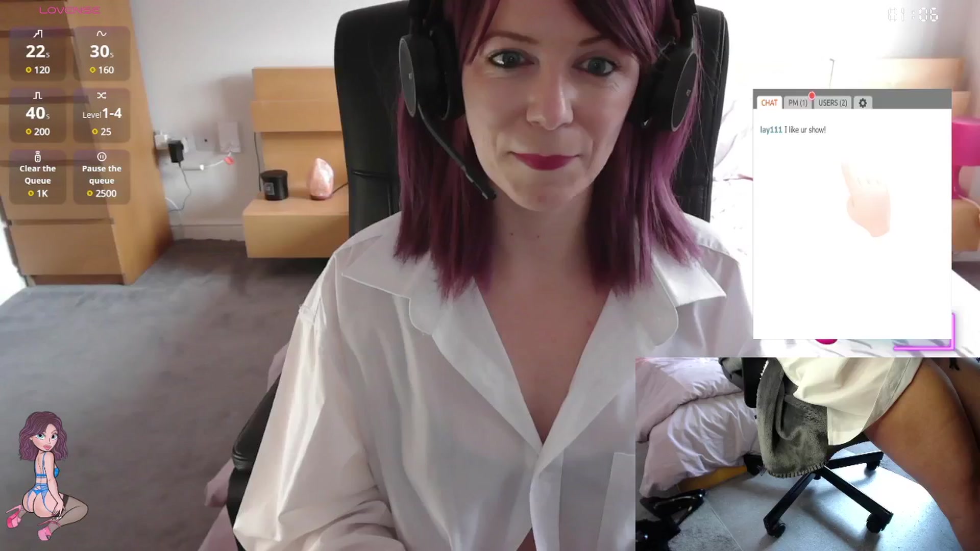 Gallery image thumbnail from size2shoes's myfreecams stream on, 06/04/2025, 17:22 image 5 of 20