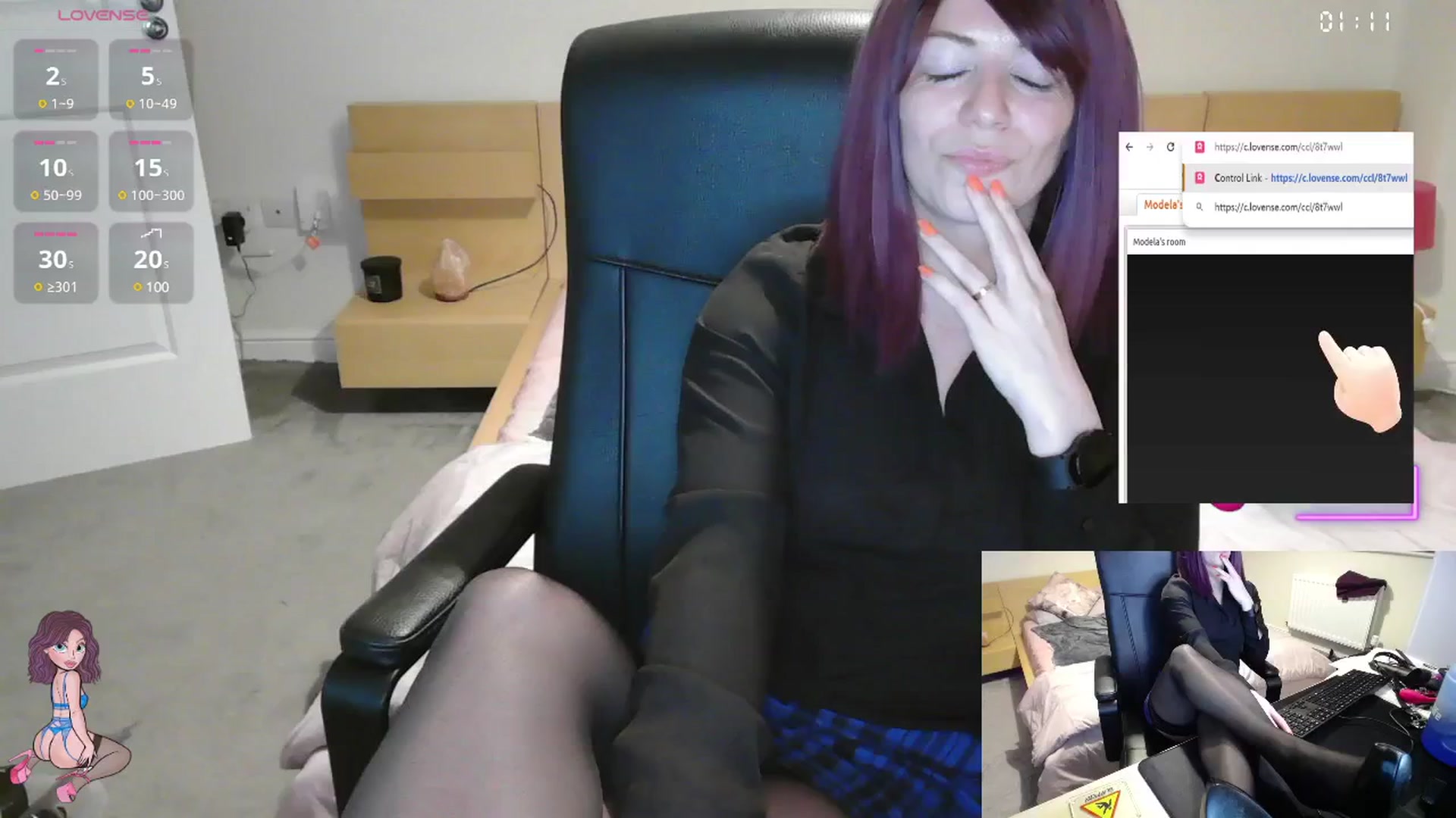 Gallery image thumbnail from size2shoes's myfreecams stream on, 06/05/2025, 23:41 image 4 of 20