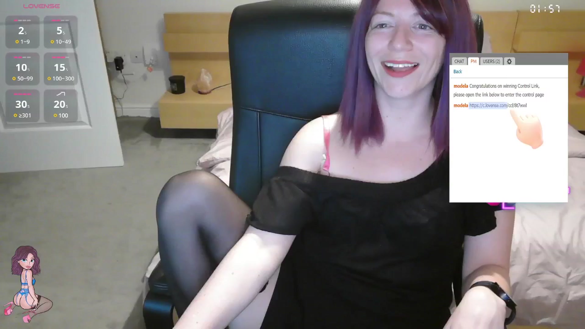 Gallery image thumbnail from size2shoes's myfreecams stream on, 06/17/2025, 22:18 image 14 of 20