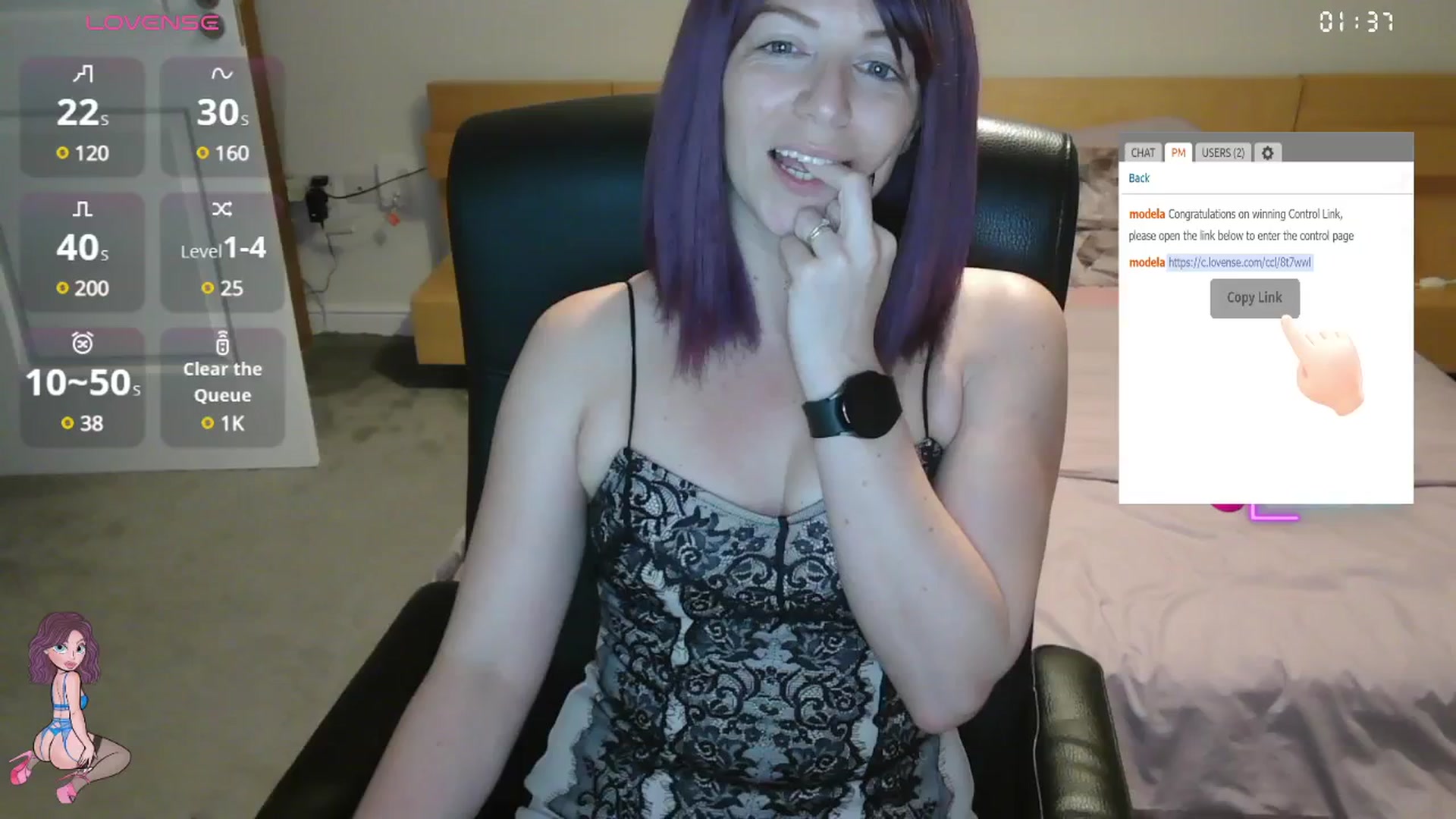 Gallery image thumbnail from size2shoes's myfreecams stream on, 07/22/2025, 22:49 image 2 of 20