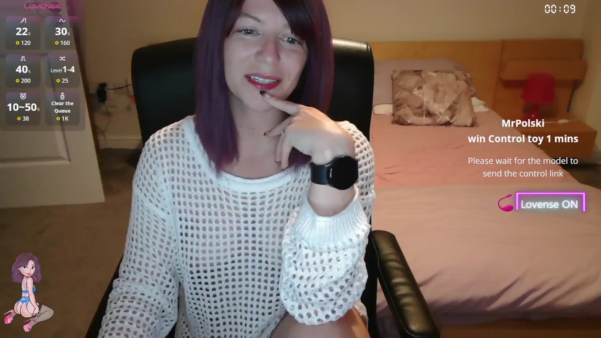 Gallery image thumbnail from size2shoes's myfreecams stream on, 08/13/2025, 20:52 image 6 of 20