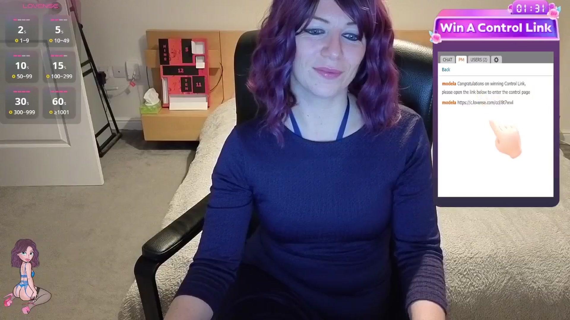 Gallery image thumbnail from size2shoes's myfreecams stream on, 12/17/2025, 24:06 image 11 of 20