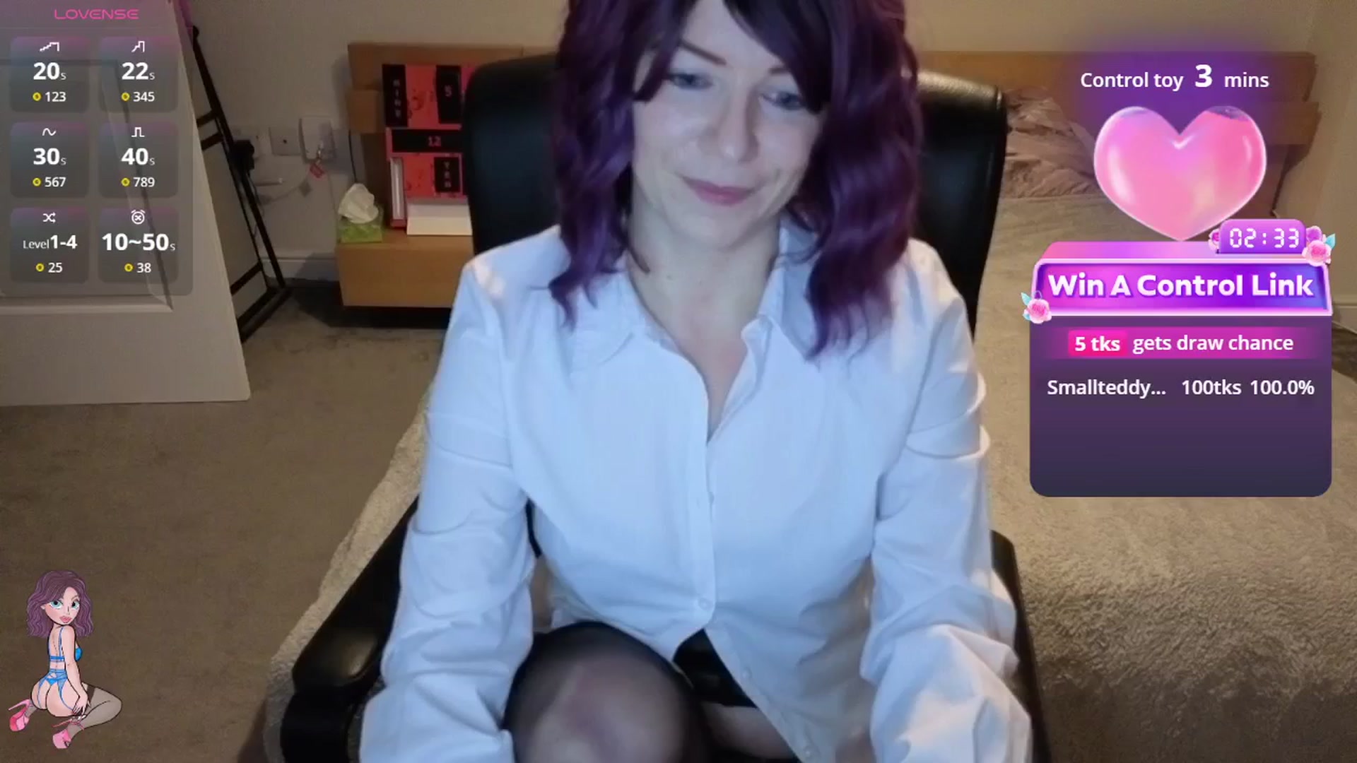 Gallery image thumbnail from size2shoes's myfreecams stream on, 12/17/2025, 23:46 image 2 of 20
