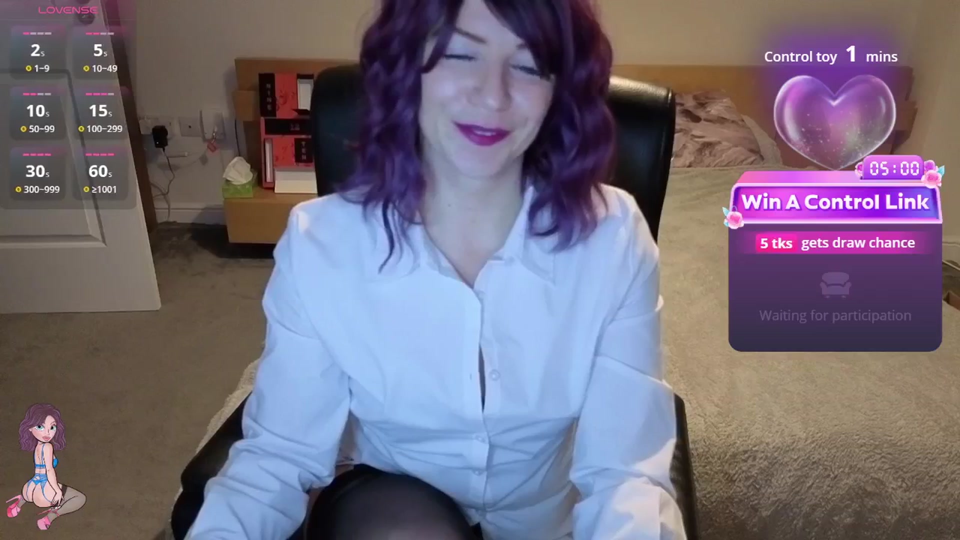 Gallery image thumbnail from size2shoes's myfreecams stream on, 12/18/2025, 01:35 image 4 of 20