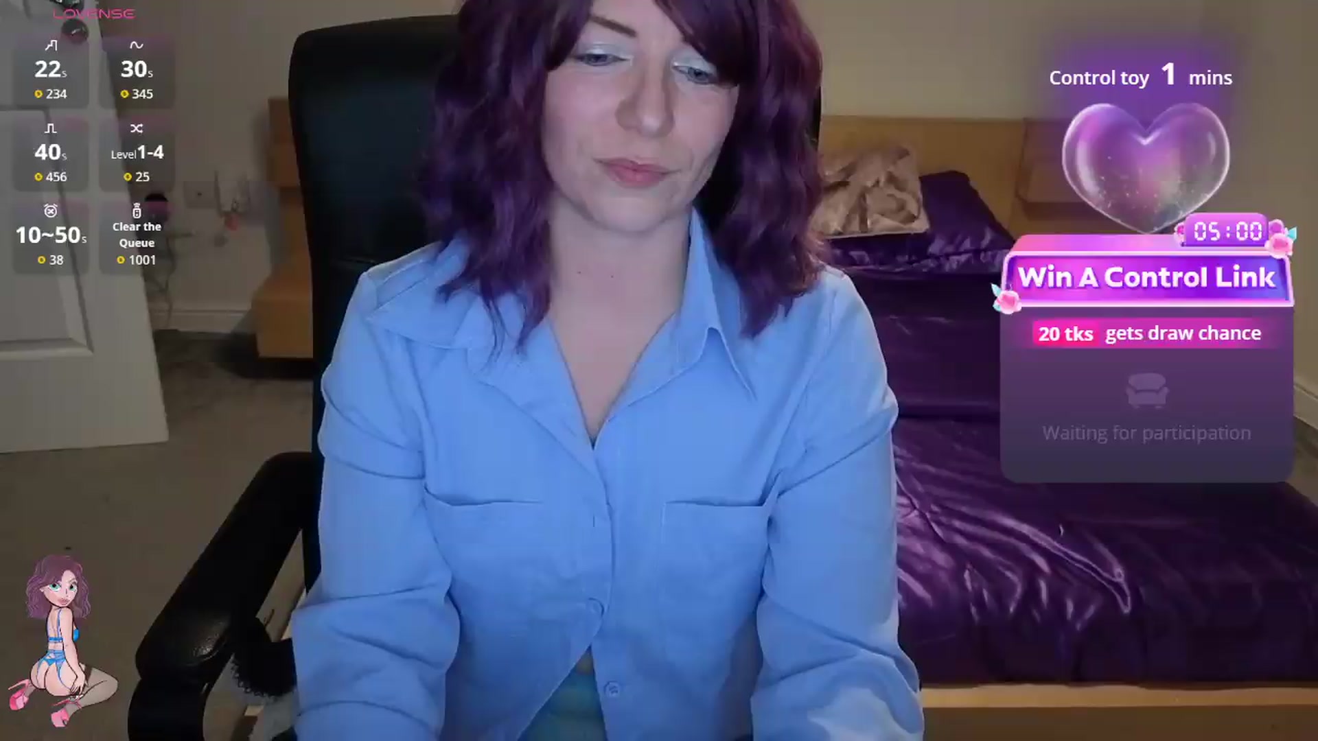 Gallery image thumbnail from size2shoes's myfreecams stream on, 05/19/2026, 22:41 image 9 of 20