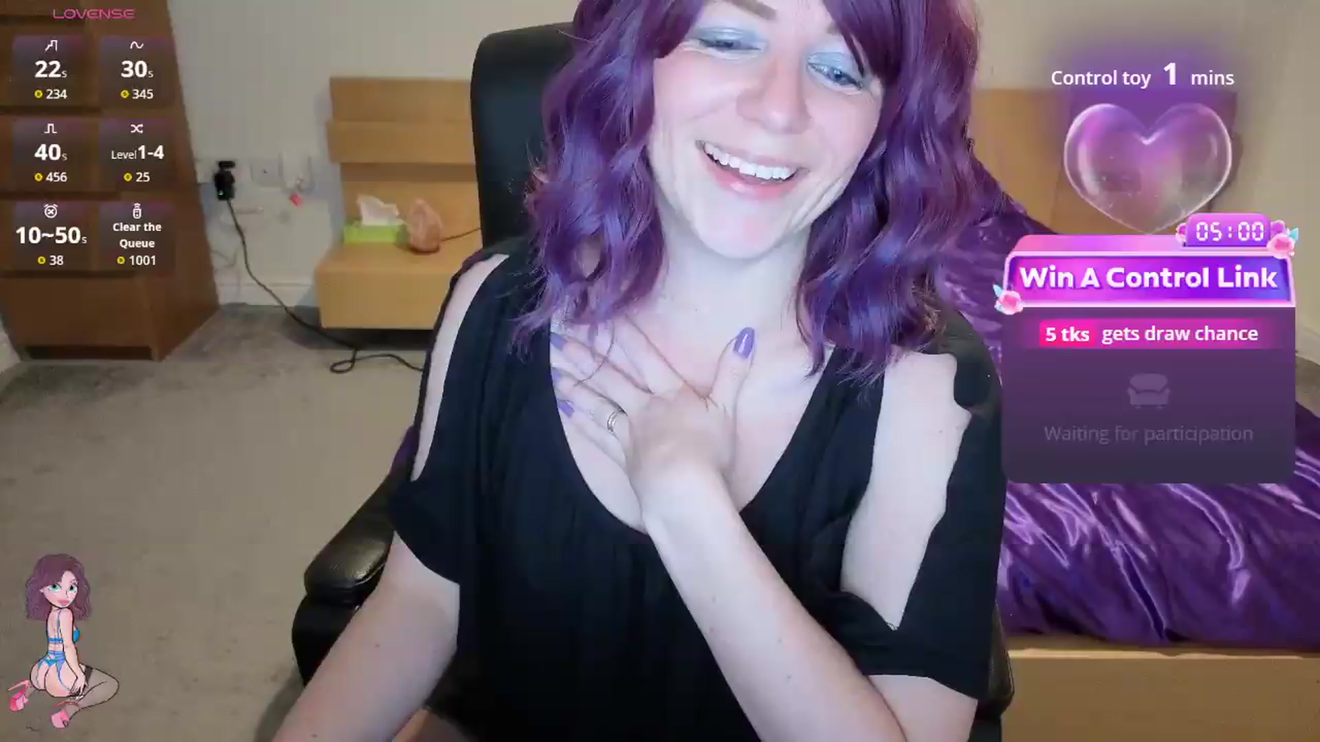 Gallery image thumbnail from size2shoes's myfreecams stream on, 06/04/2026, 22:15 image 19 of 20