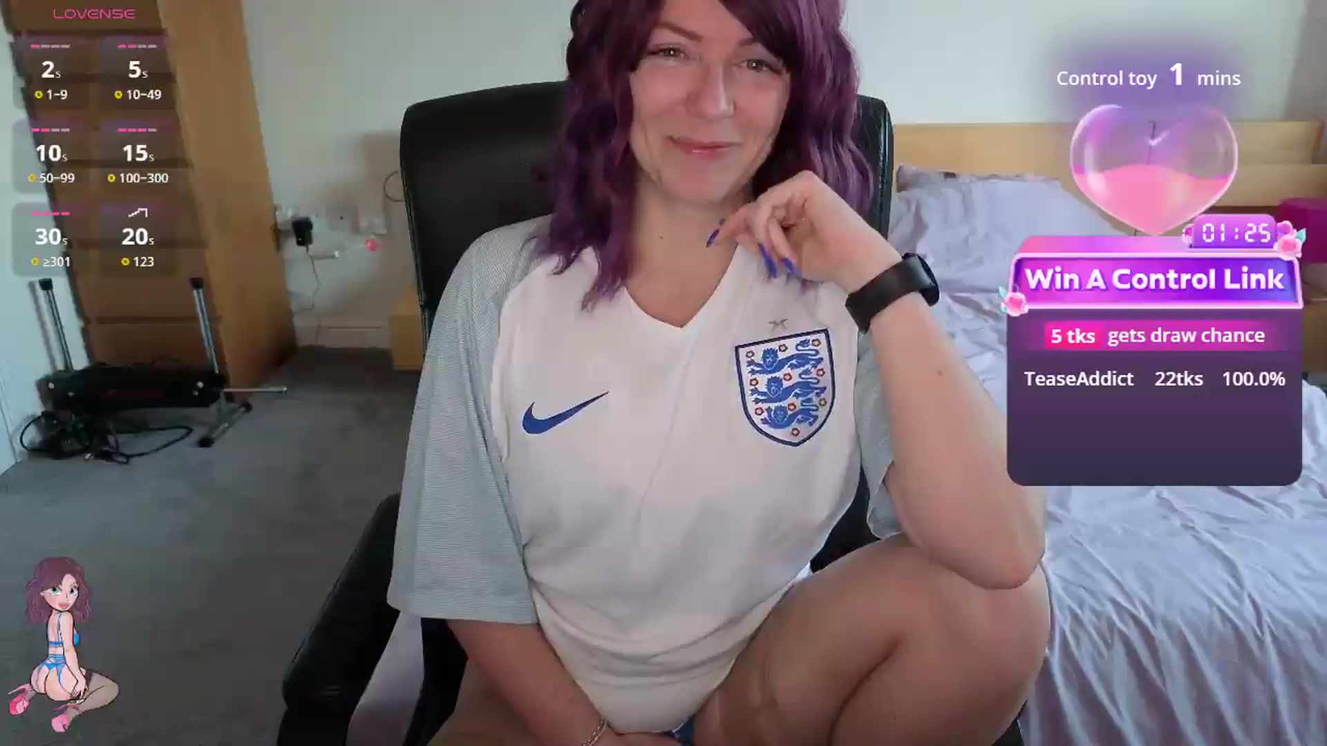 Gallery image thumbnail from size2shoes's myfreecams stream on, 07/01/2026, 20:11 image 1 of 20