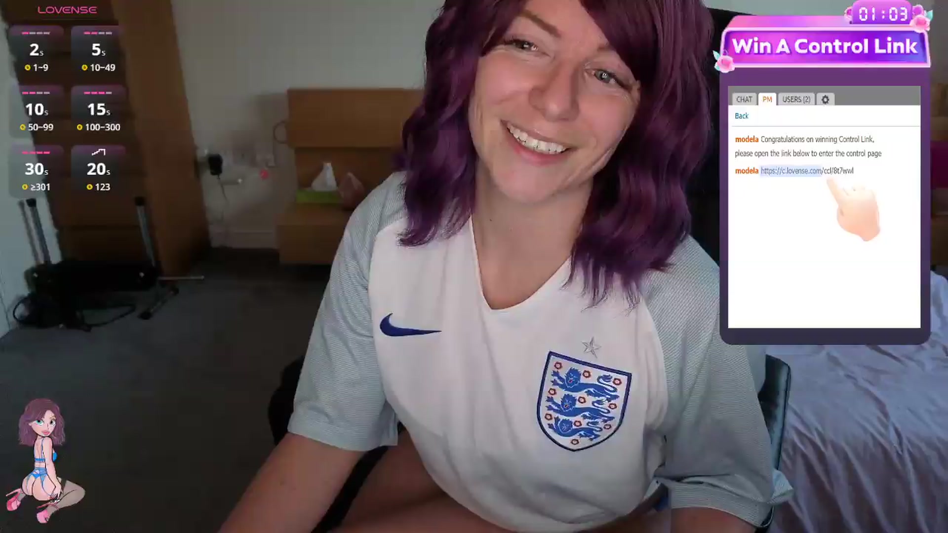 Gallery image thumbnail from size2shoes's myfreecams stream on, 07/01/2026, 20:11 image 17 of 20