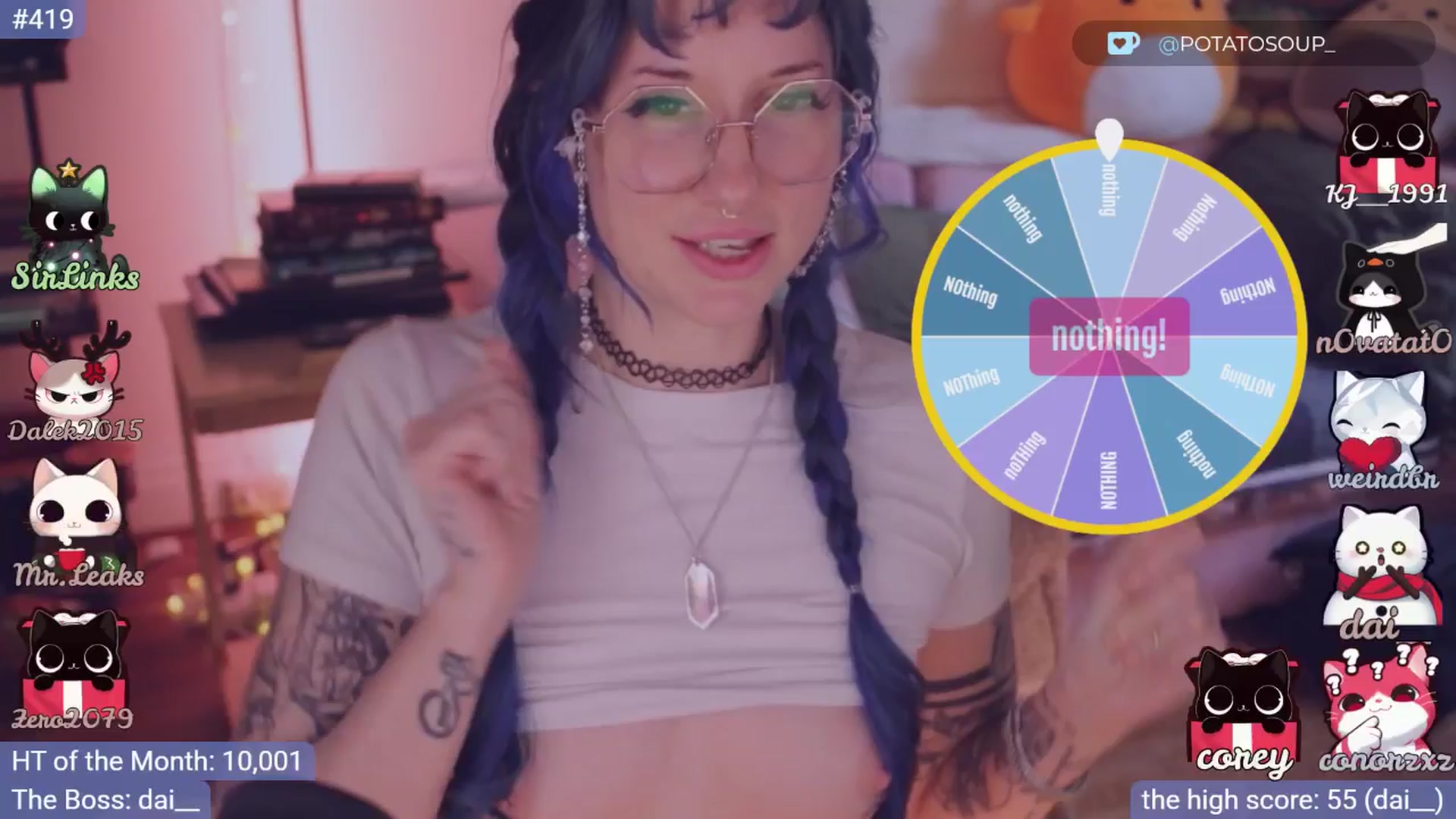 Gallery image thumbnail from sluttypotato's myfreecams stream on, 12/29/2025, 24:01 image 13 of 20