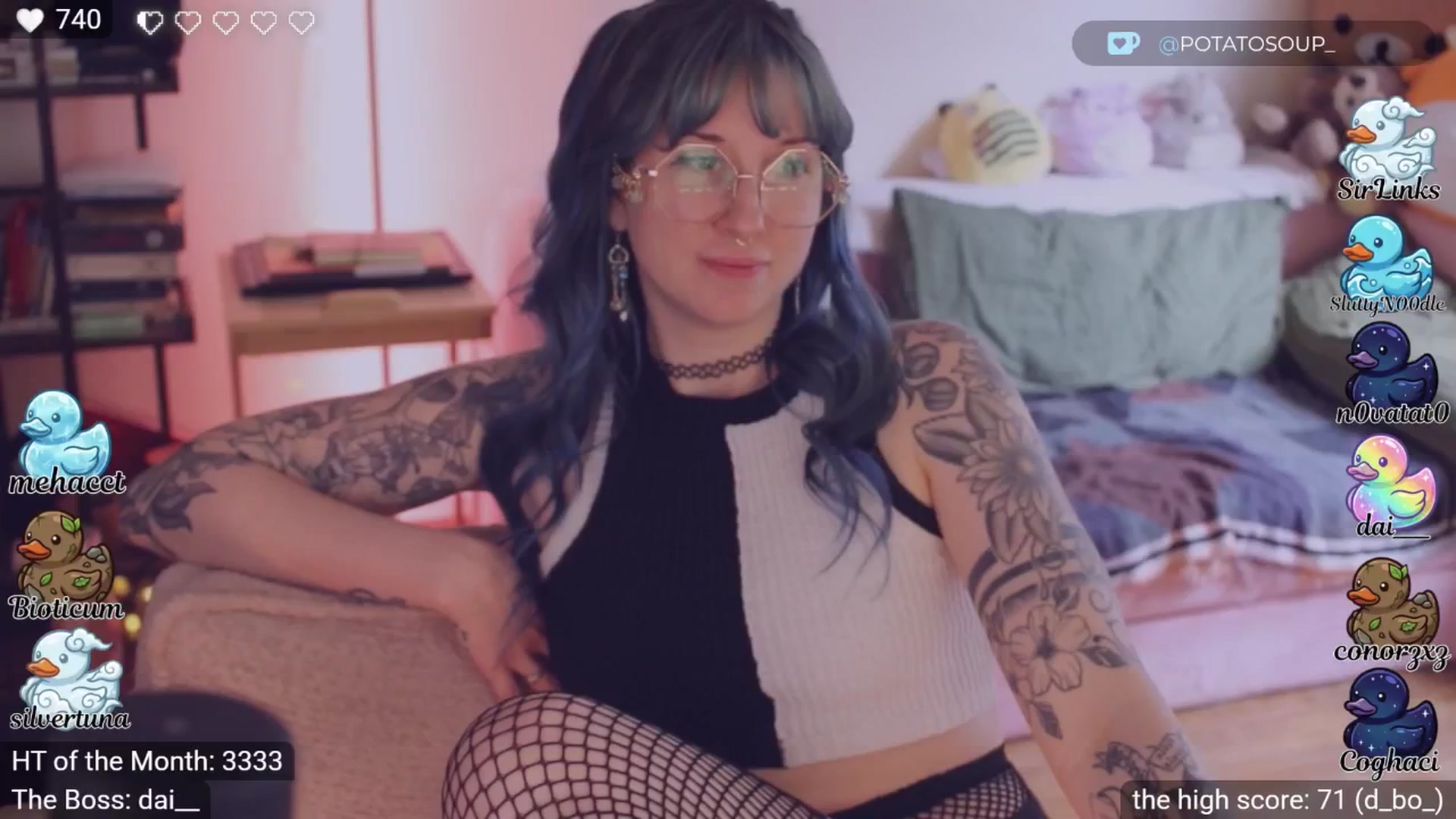 Gallery image thumbnail from sluttypotato's myfreecams stream on, 04/20/2026, 24:41 image 2 of 20