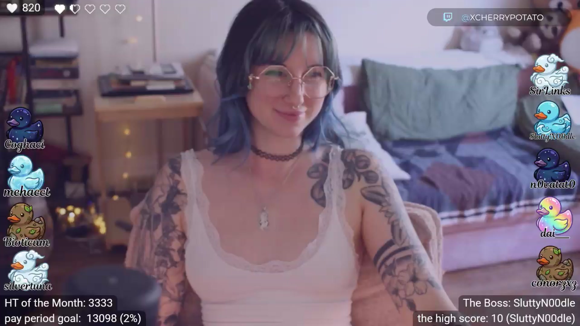 Gallery image thumbnail from sluttypotato's myfreecams stream on, 04/30/2026, 23:55 image 16 of 20