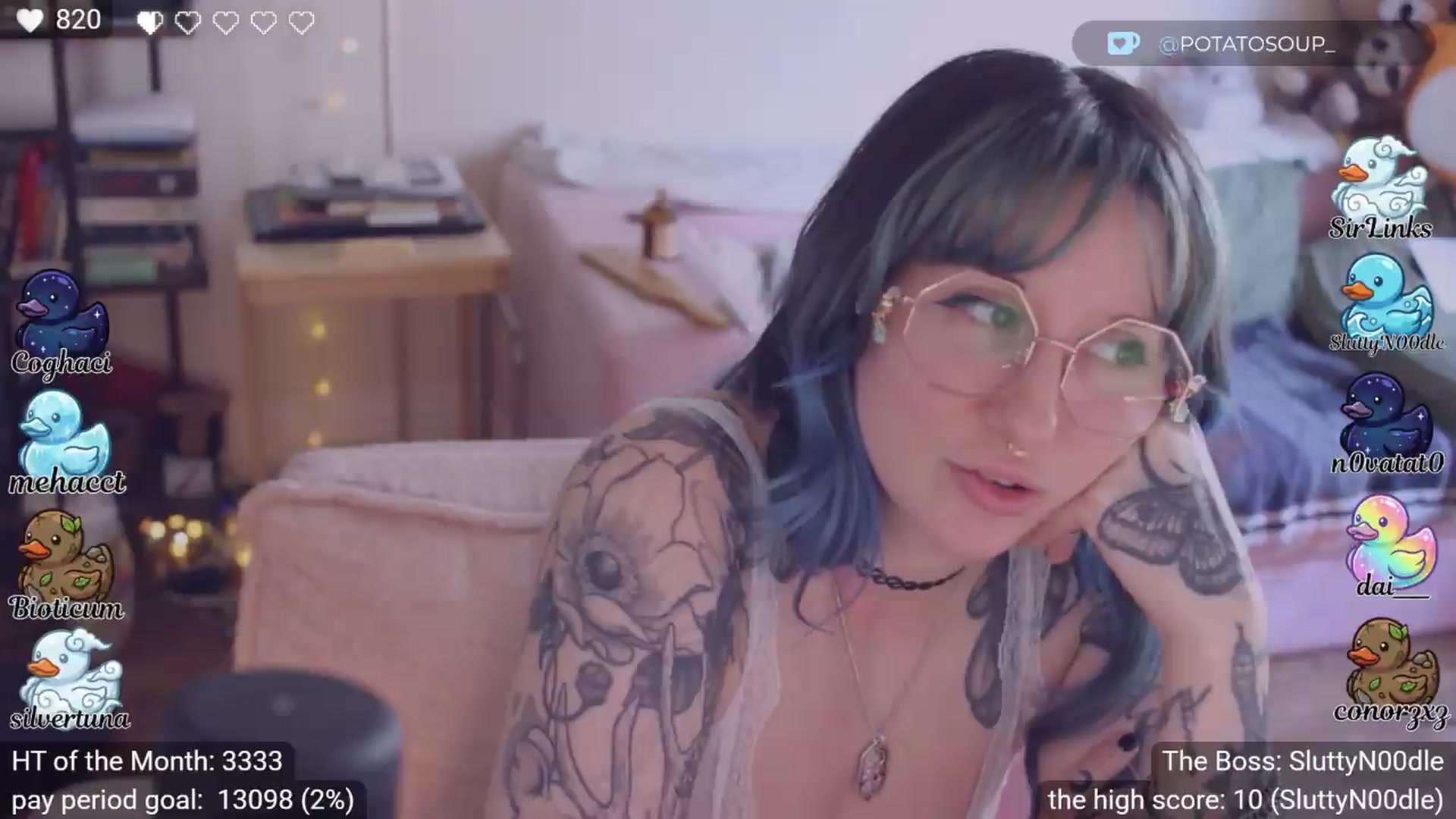 Gallery image thumbnail from sluttypotato's myfreecams stream on, 04/30/2026, 23:55 image 17 of 20
