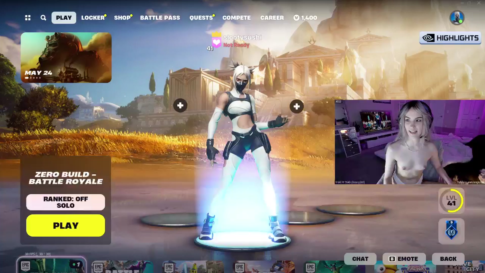 Gallery image thumbnail from sluttysushi's myfreecams stream on, 05/18/2024, 08:18 image 8 of 20