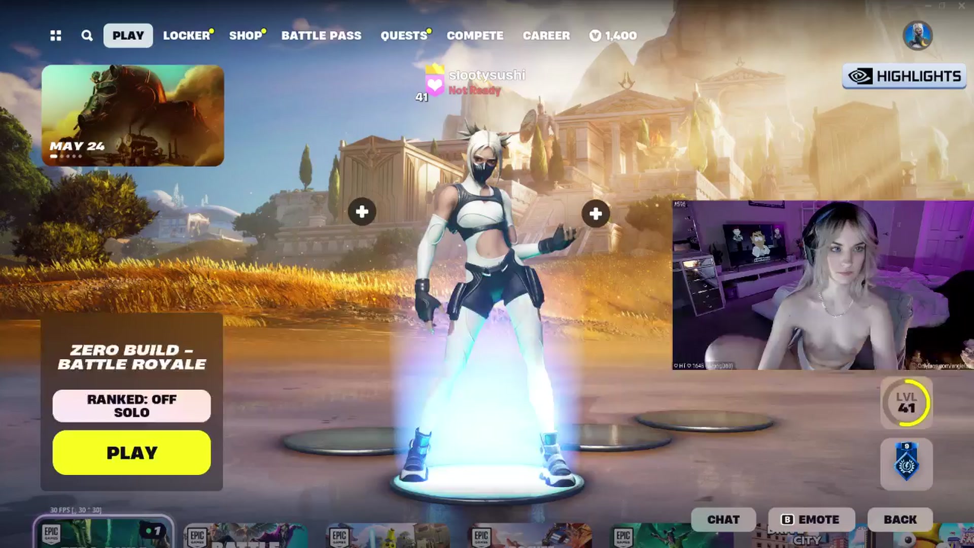 Gallery image thumbnail from sluttysushi's myfreecams stream on, 05/18/2024, 08:18 image 10 of 20