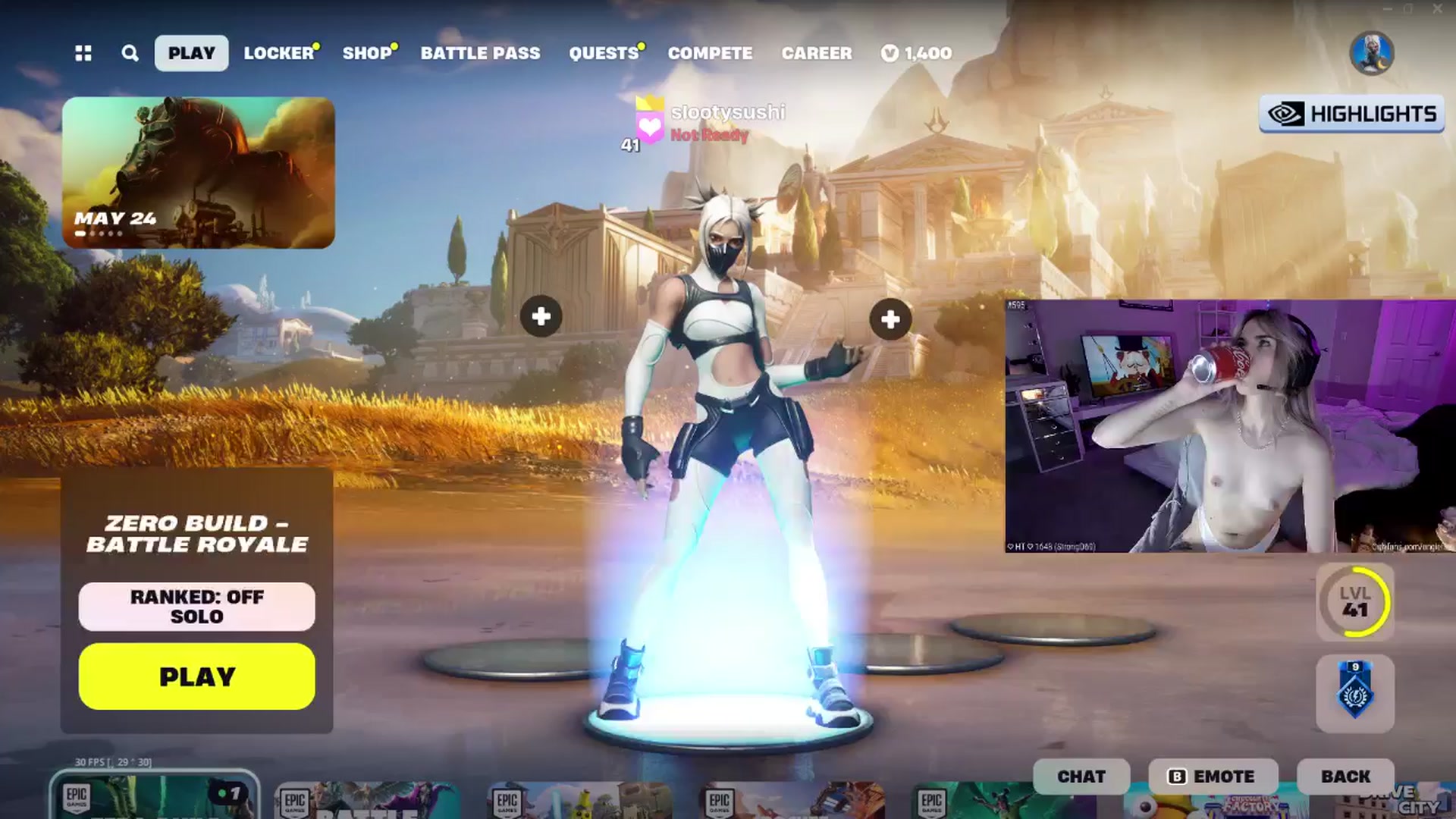 Gallery image thumbnail from sluttysushi's myfreecams stream on, 05/18/2024, 08:18 image 9 of 20
