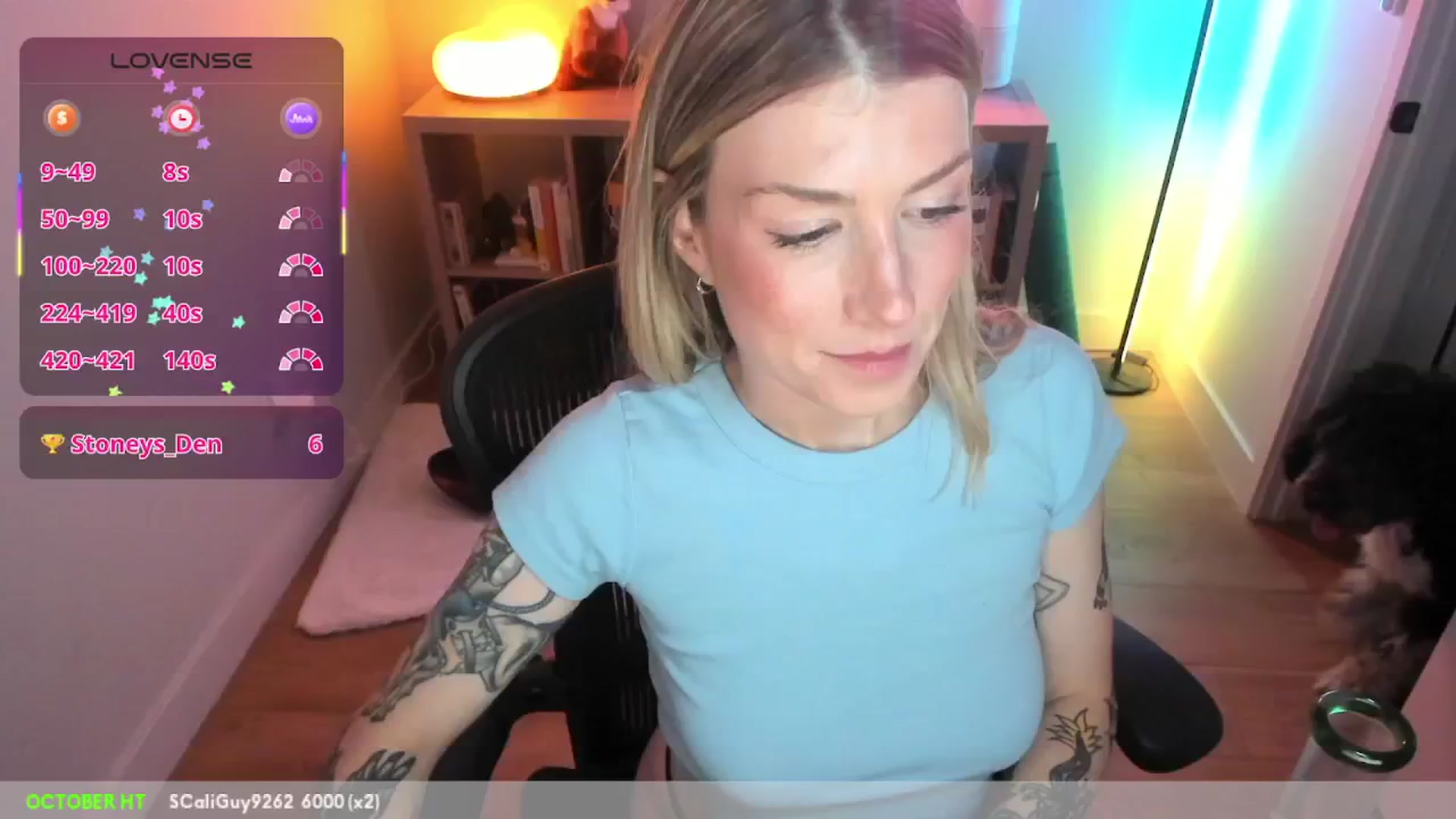 Gallery image thumbnail from stoney_fox's myfreecams stream on, 10/15/2025, 02:40 image 10 of 20