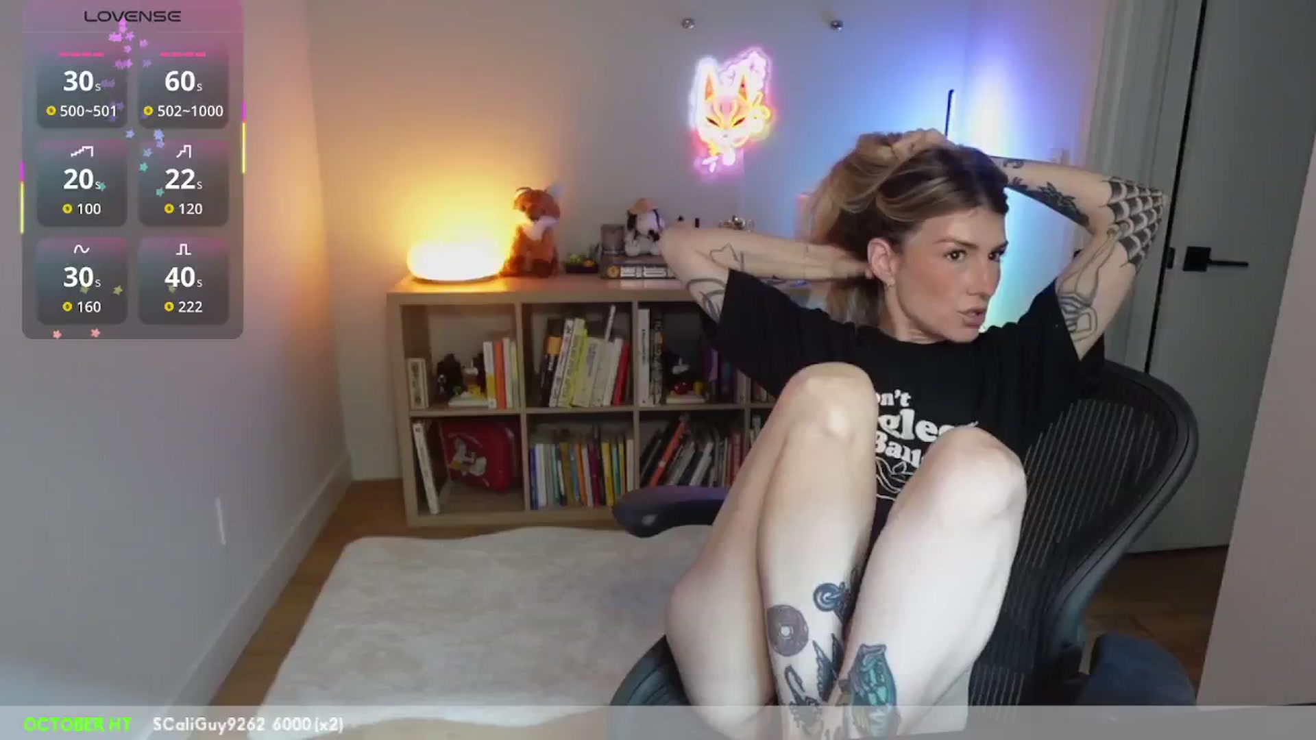Gallery image thumbnail from stoney_fox's myfreecams stream on, 10/22/2025, 24:15 image 1 of 20