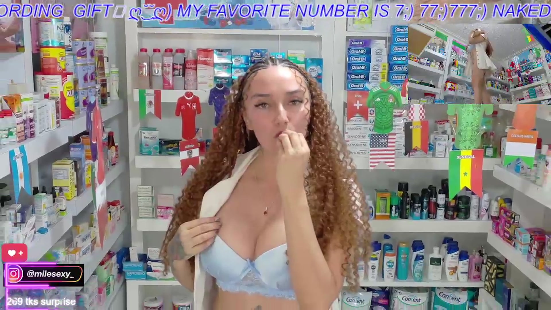 Gallery image thumbnail from swmilena_hot_'s myfreecams stream on, 06/24/2026, 03:49 image 7 of 20
