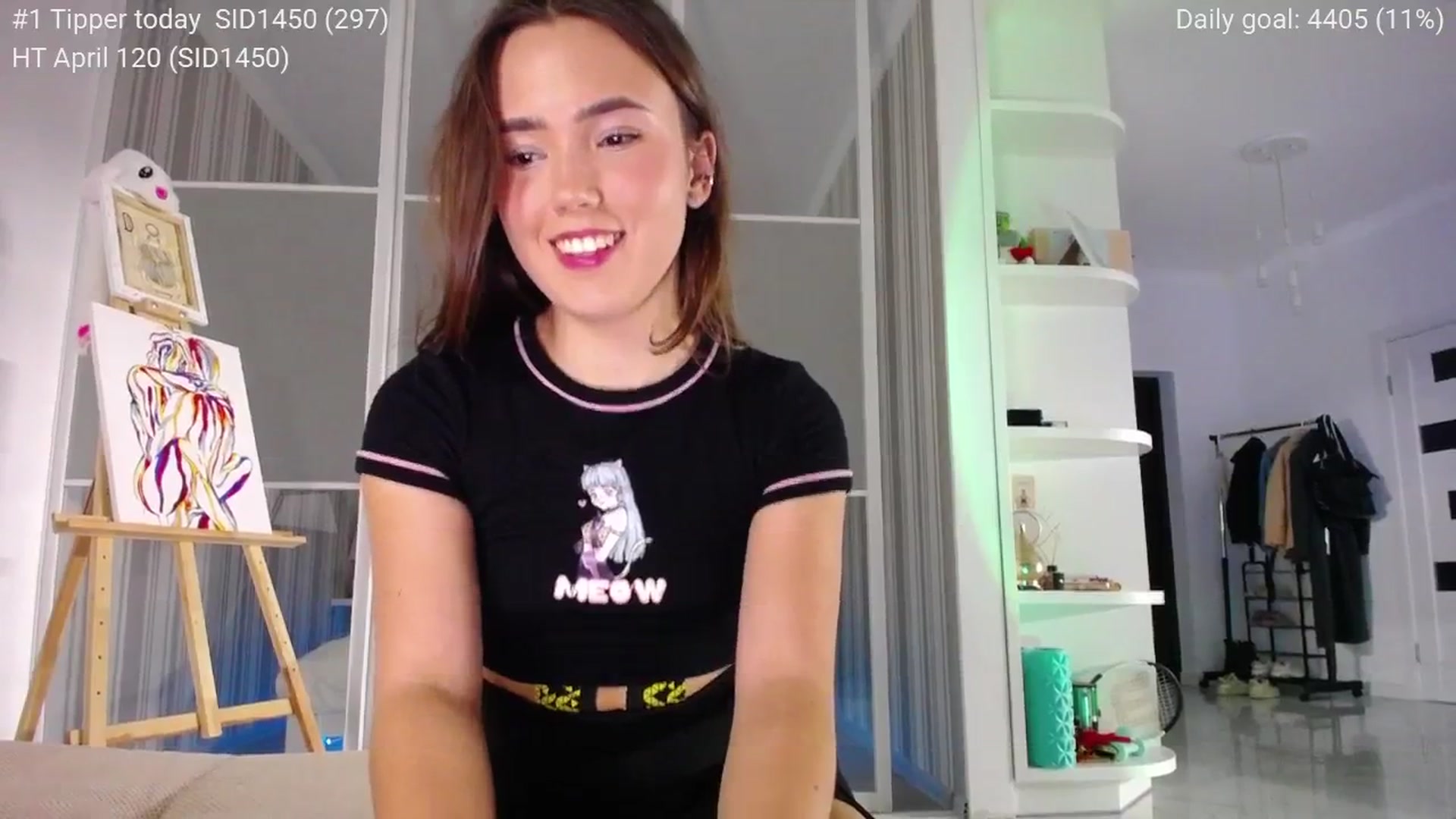 Gallery image thumbnail from tenderlyPoli's myfreecams stream on, 04/05/2025, 23:41 image 5 of 20