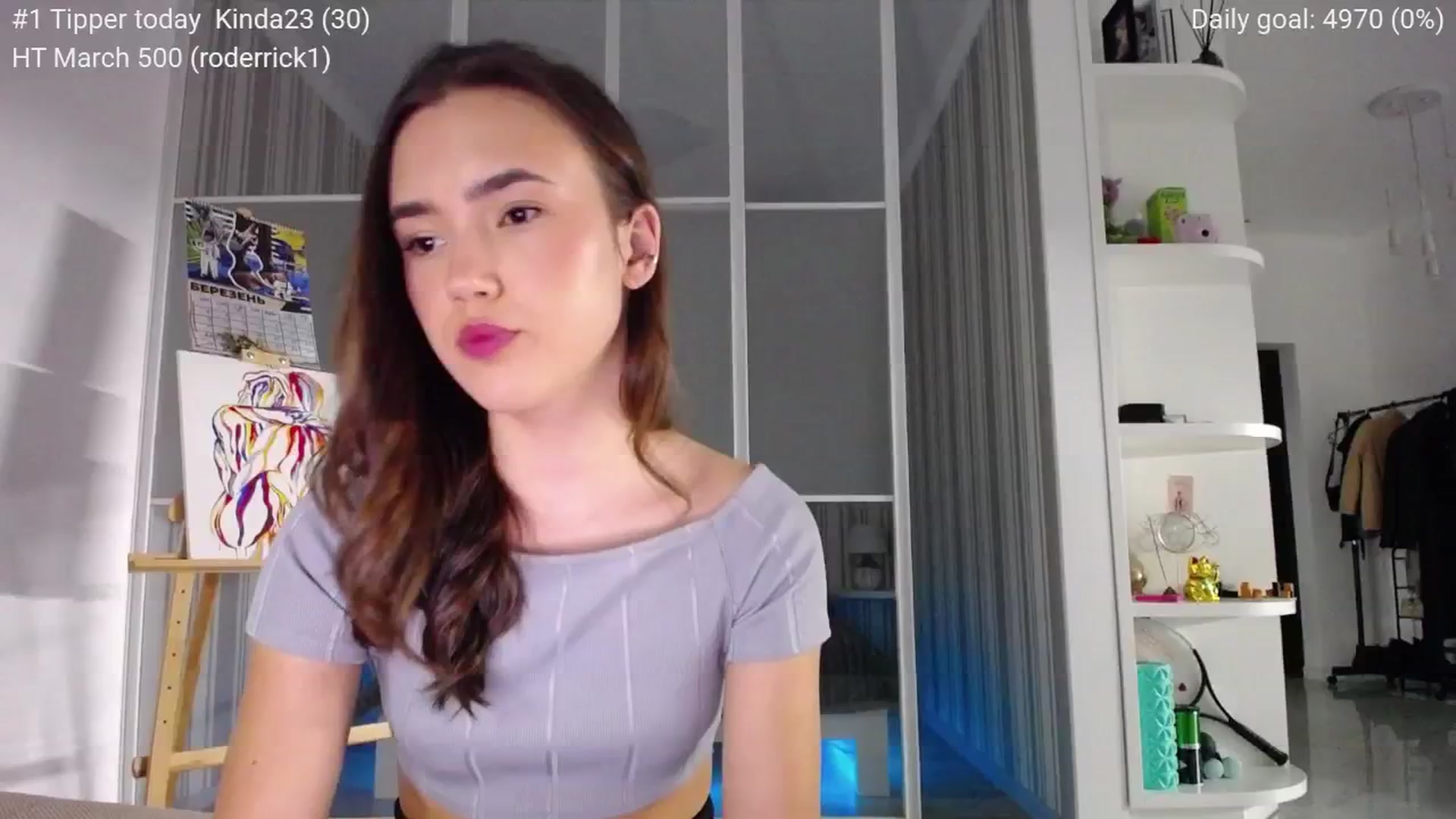 Gallery image thumbnail from tenderlyPoli's myfreecams stream on, 03/15/2026, 22:01 image 3 of 20