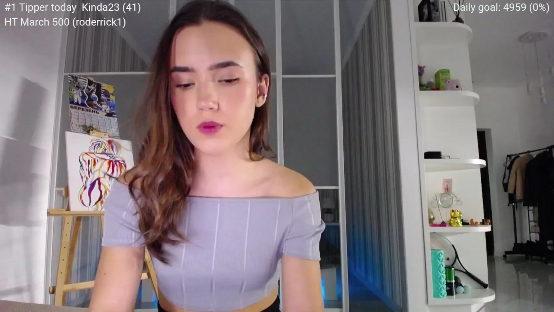 Gallery image thumbnail from tenderlyPoli's myfreecams stream on, 03/15/2026, 22:01 image 7 of 20