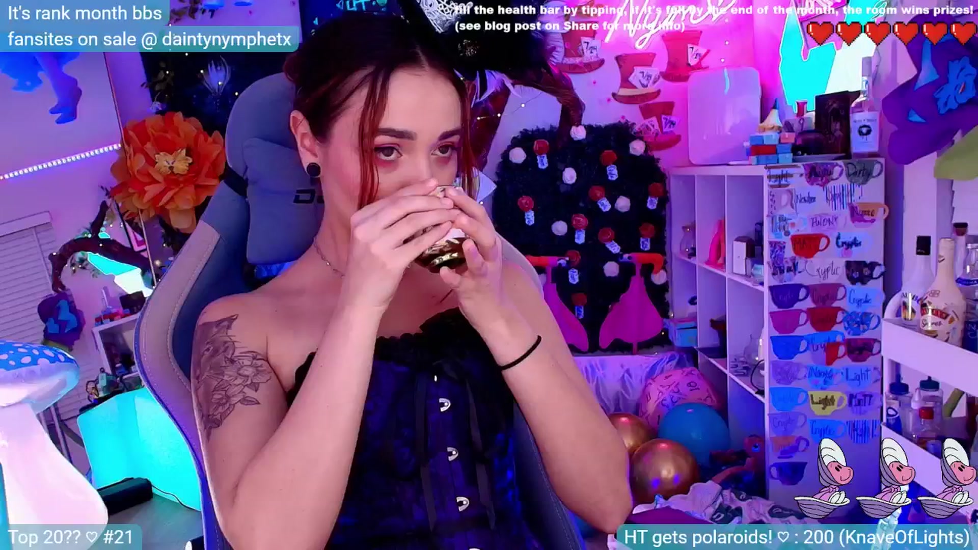 Gallery image thumbnail from themadhatter's myfreecams stream on, 07/29/2024, 02:31 image 14 of 20